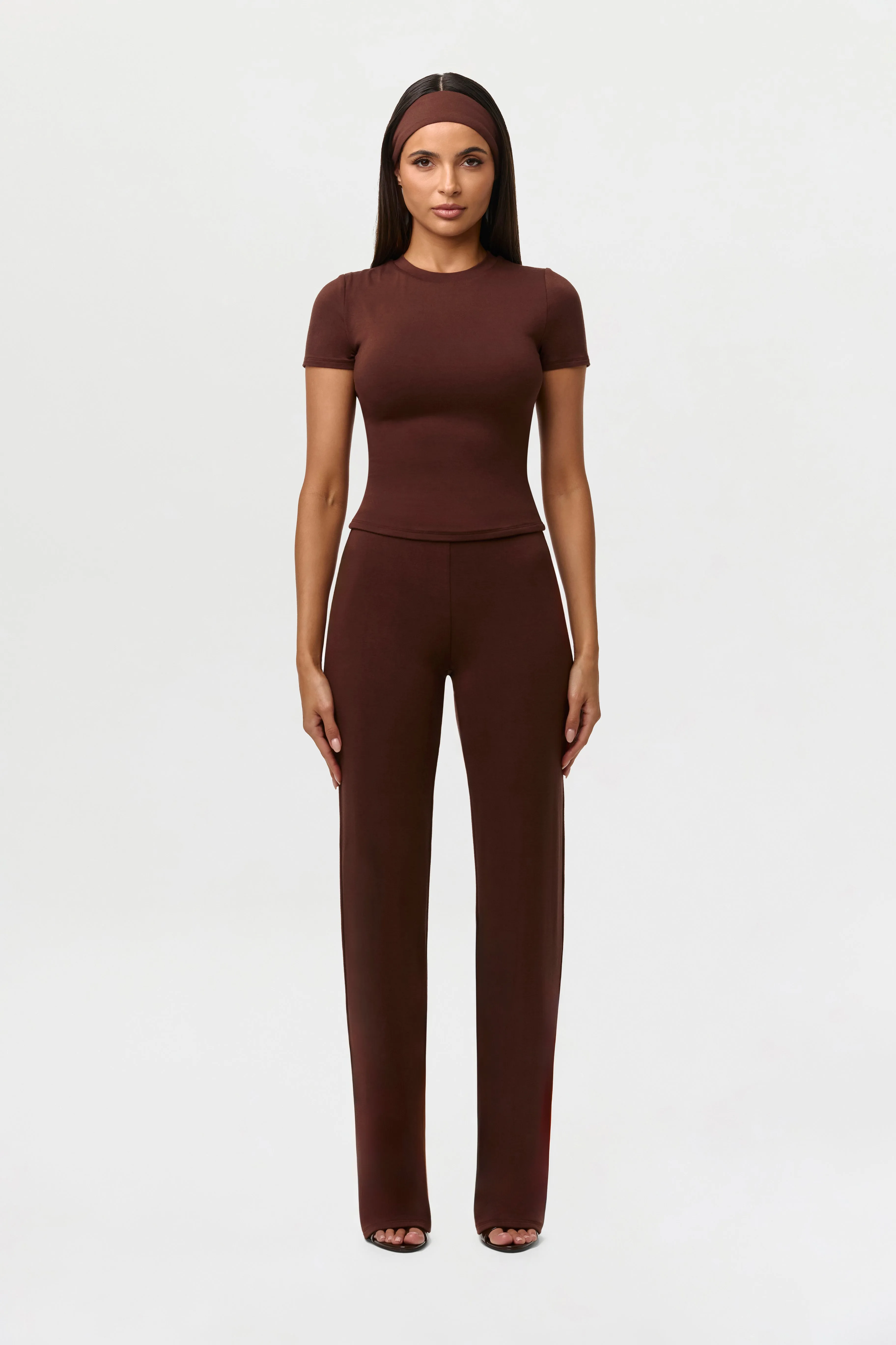 Smooth Straight Leg Pants Petite sold by Naked Wardrobe