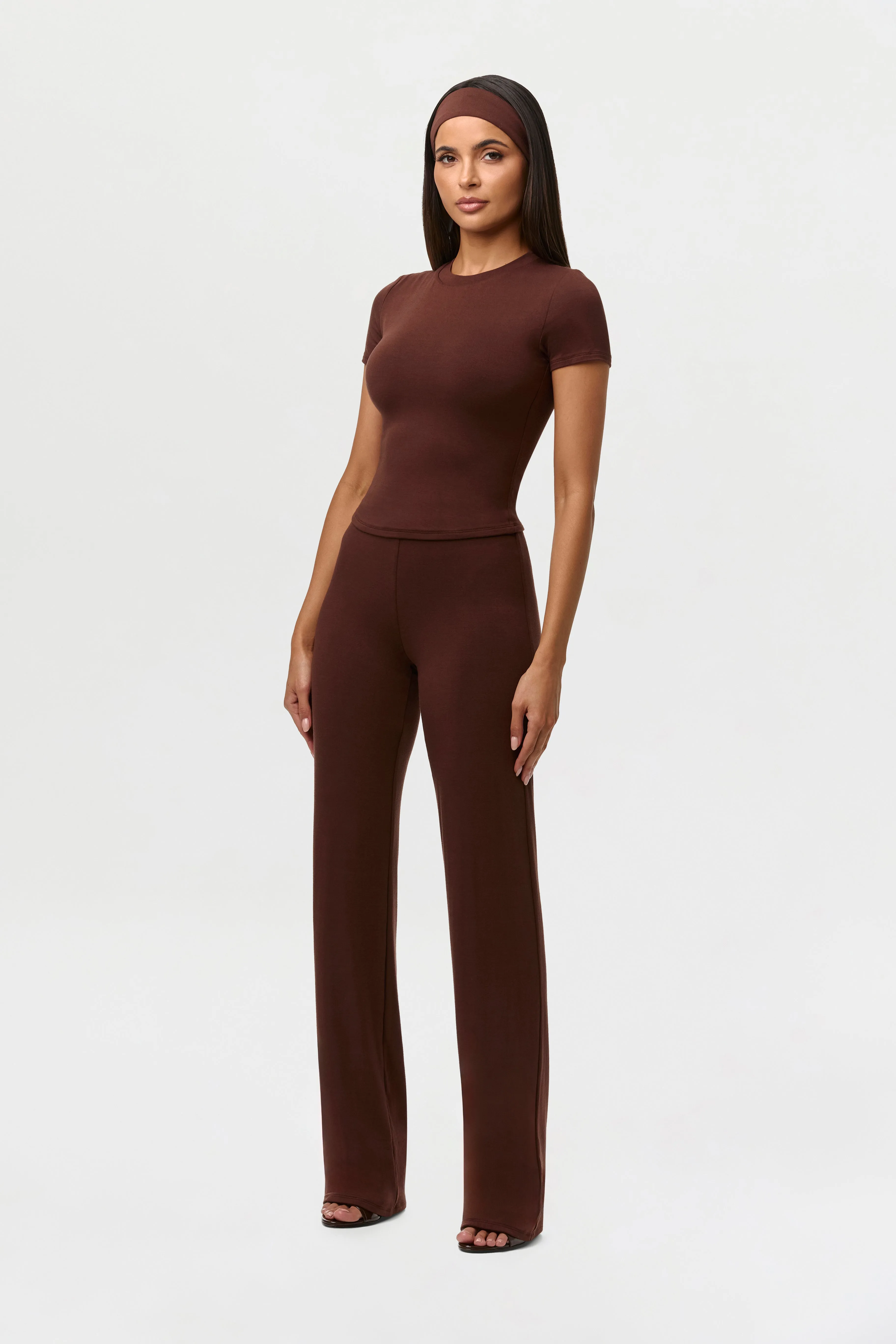 Smooth Straight Leg Pants Petite sold by Naked Wardrobe product image thumbnail 2
