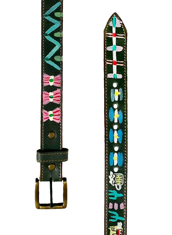 Hand-Painted Leather Belt (Size 30) sold by Fields Outfitting