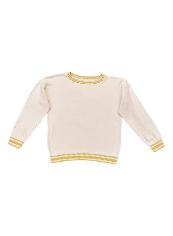 Undyed and Yellow Knit Crewneck Pullover sold by Fields Outfitting