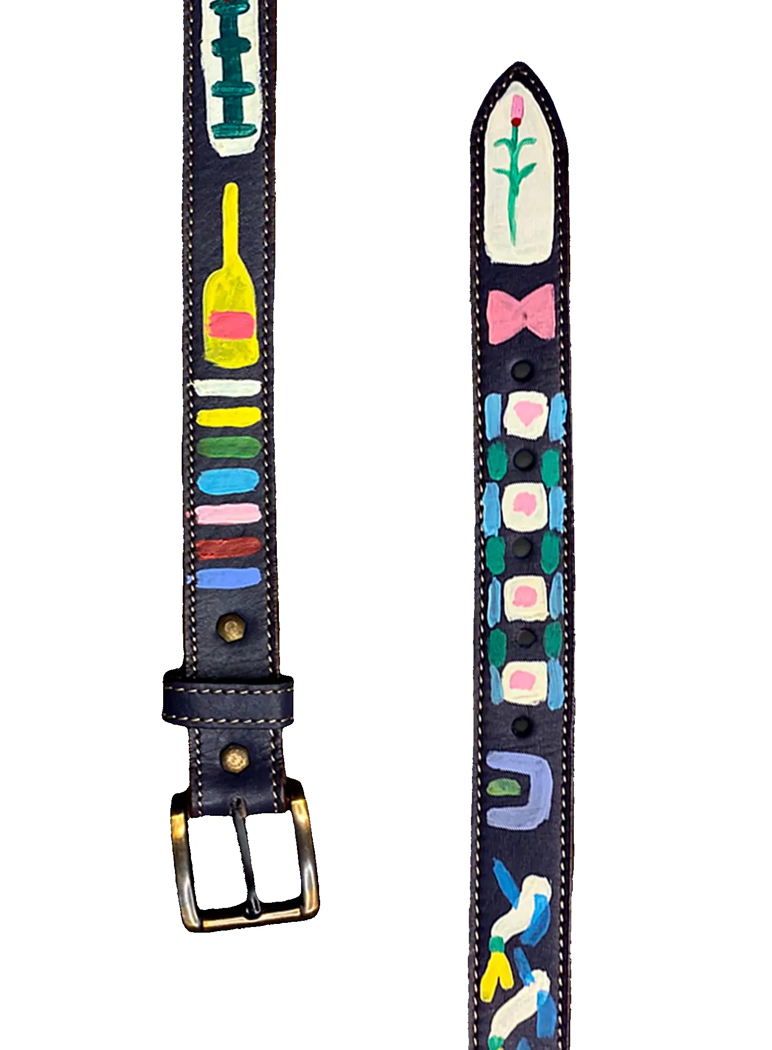 Hand-Painted Leather Belt (Size 42) sold by Fields Outfitting