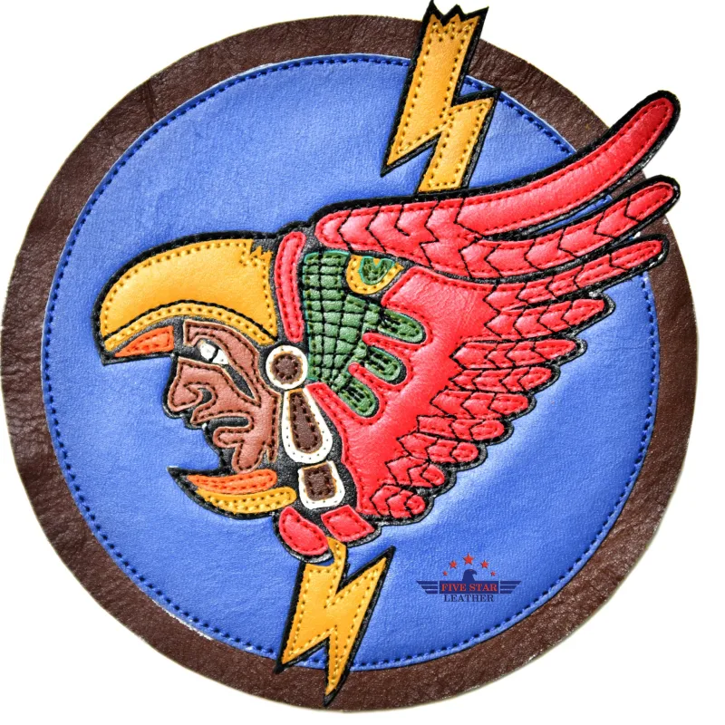Fivestar Leather 171st fighter squadron Leather Patch made by Five Star Leather