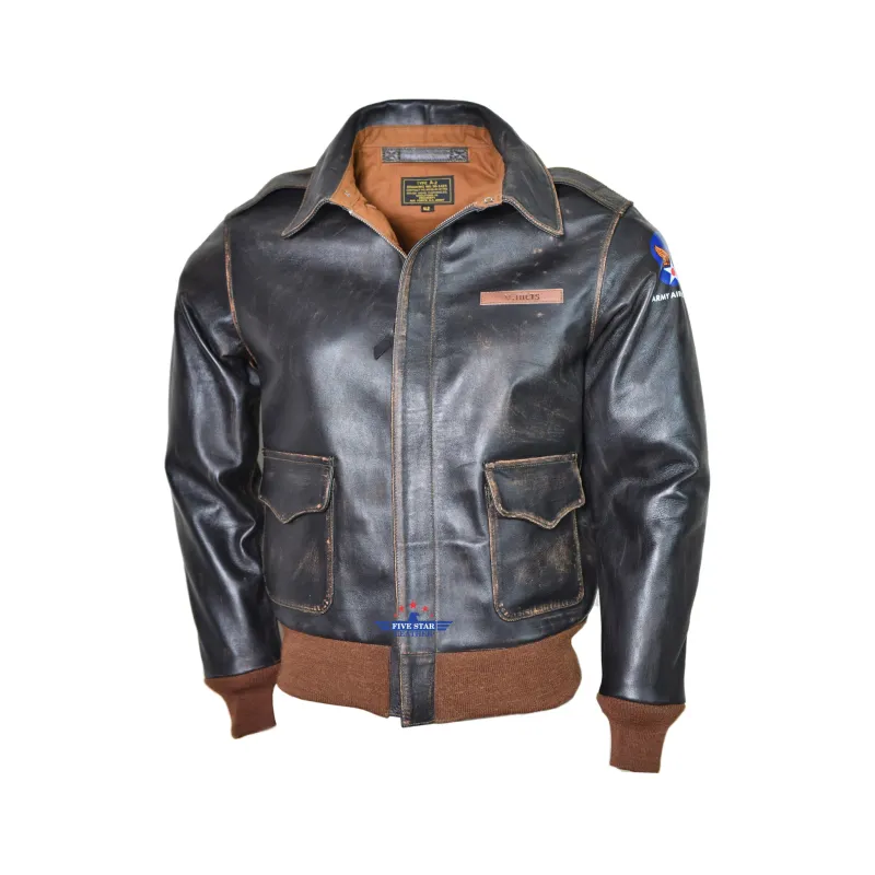 A2 Air Force Pilot Men's Five Star Leather Flight Jacket sold by Five Star Leather