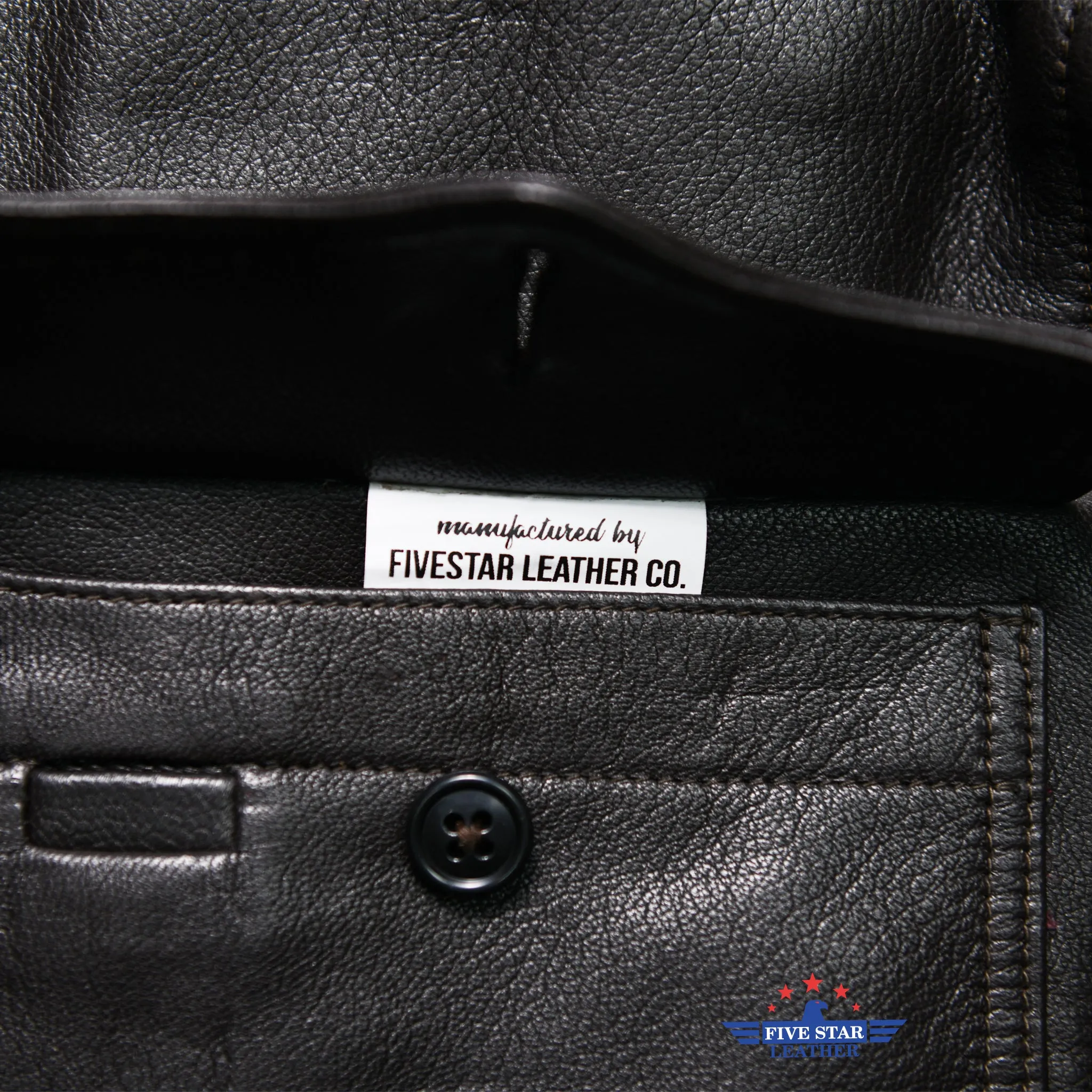 Five Star Leather Repro M422A Jacket H&L block Goatskin Seal Brown sold by Five Star Leather product image thumbnail 5