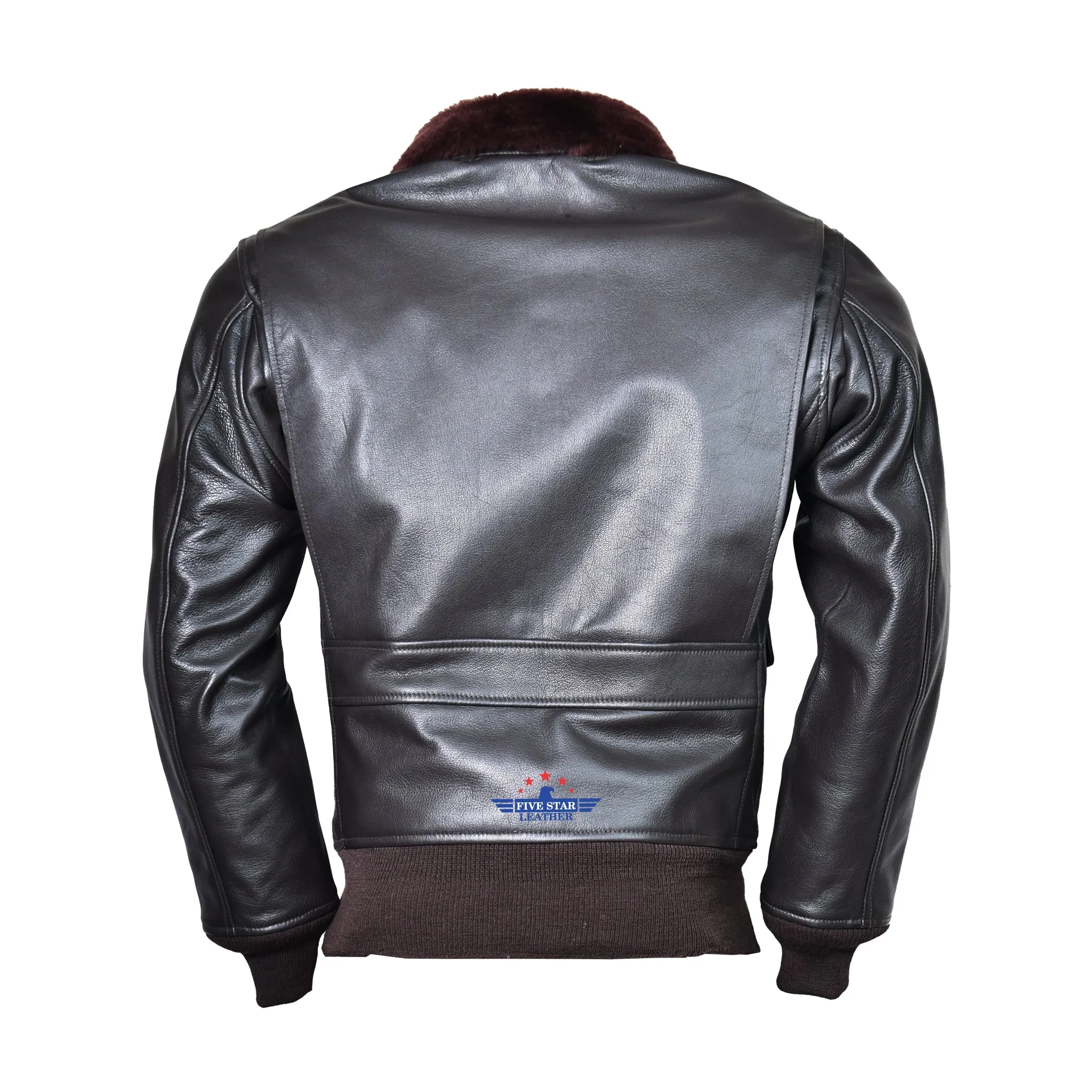 Five Star Leather Repro M422A Jacket H&L block Goatskin Seal Brown sold by Five Star Leather product image thumbnail 2