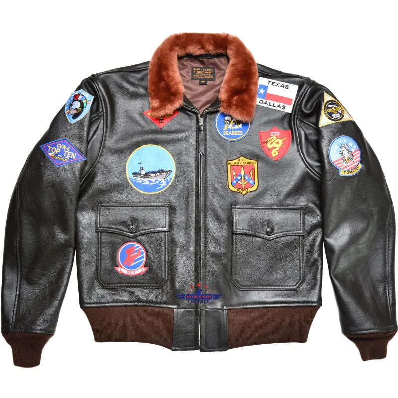 Fivestar Leather G-1 Top Gun Leather Flight Jacket sold by Five Star Leather