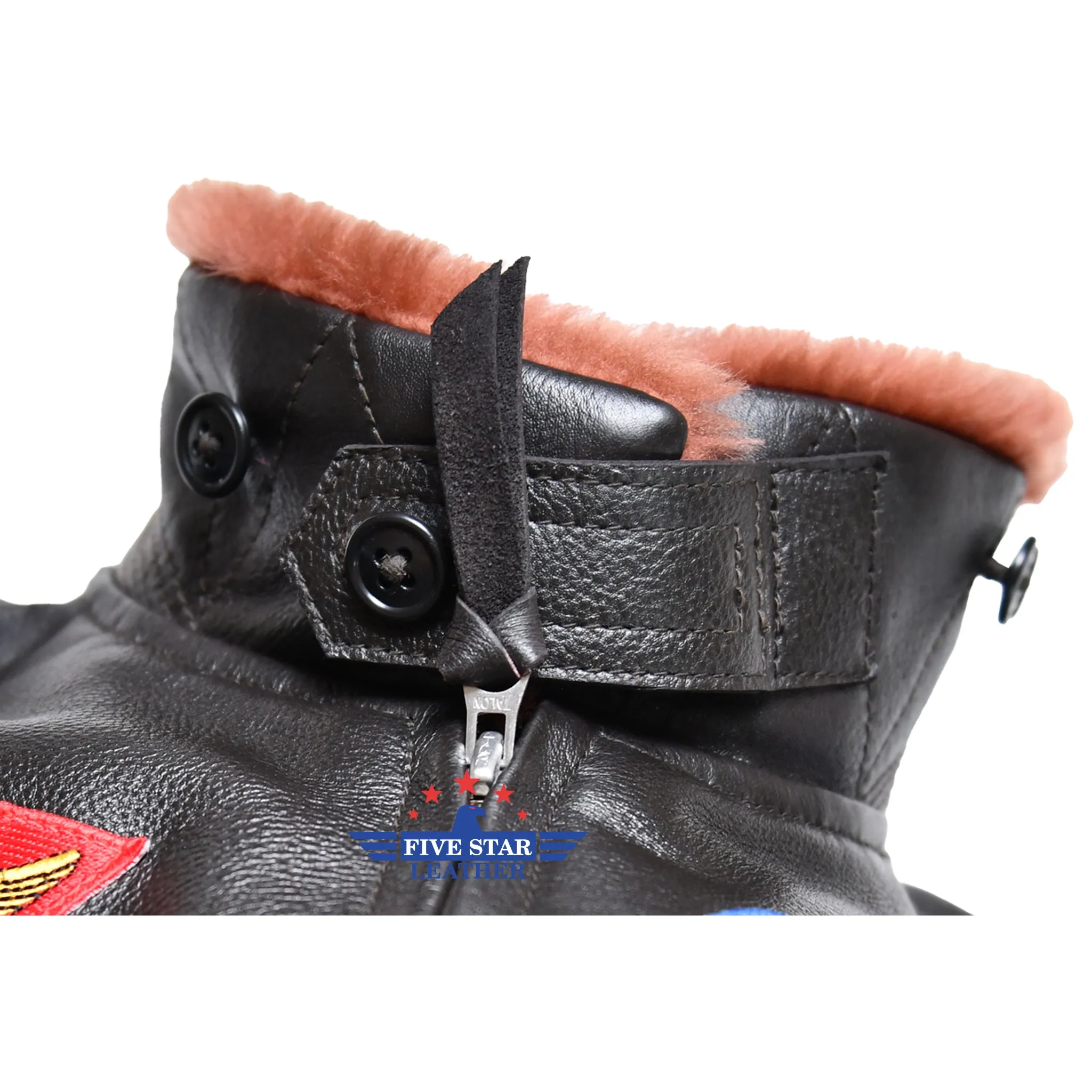 Fivestar Leather G-1 Top Gun Leather Flight Jacket sold by Five Star Leather product image thumbnail 5