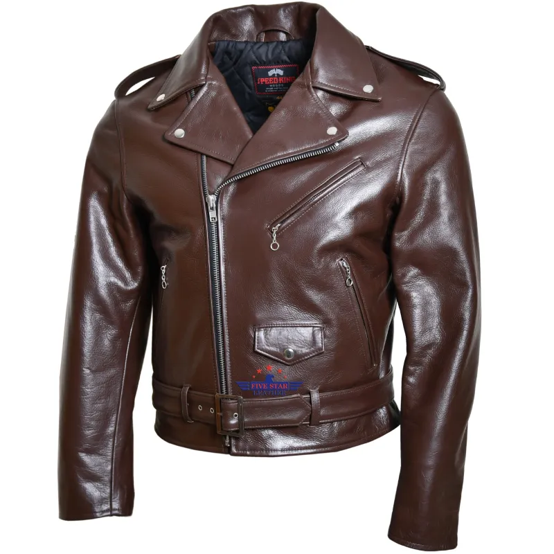 Five Star Leather Speed King Jacket Made from Horsehide sold by Five Star Leather