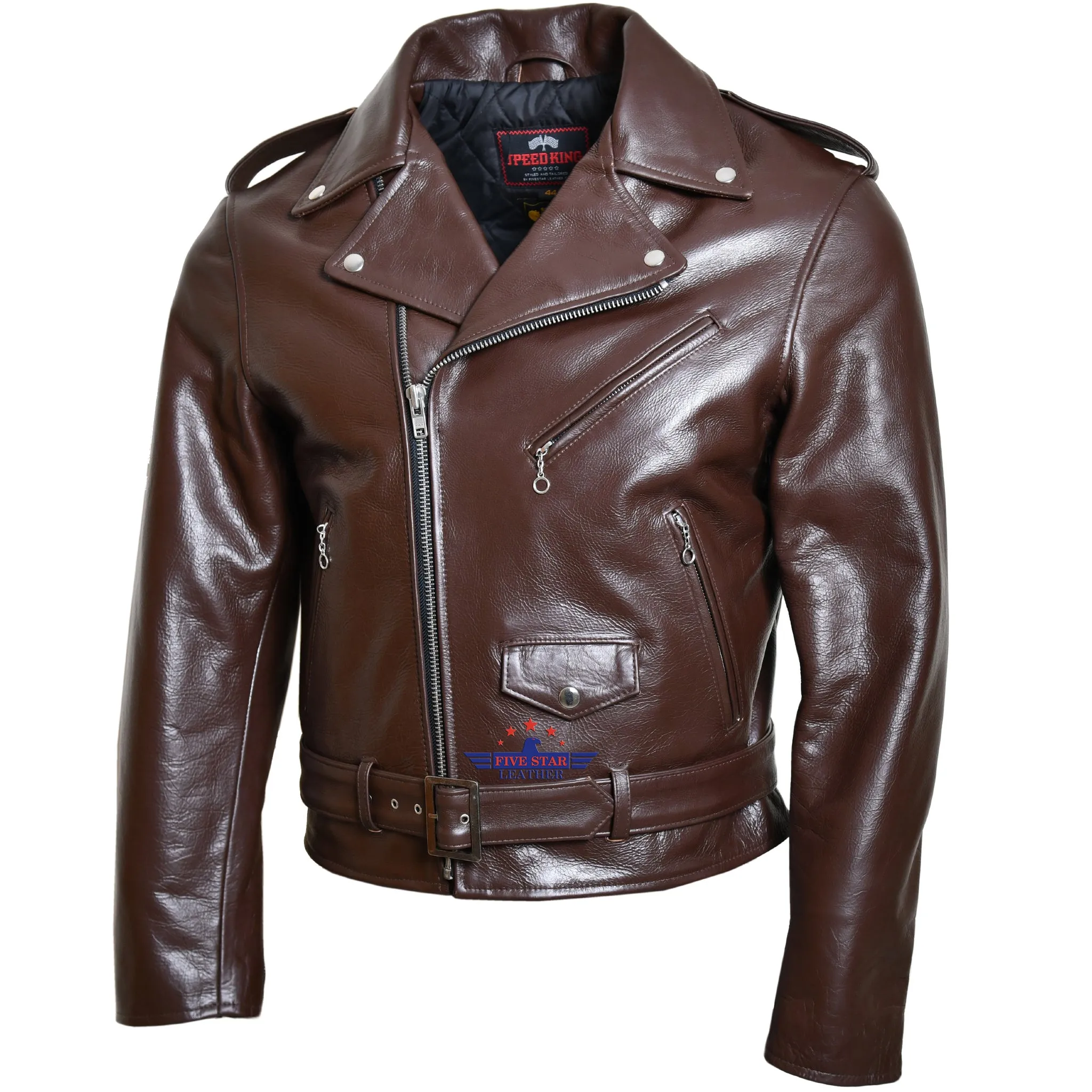Five Star Leather Speed King Jacket Made from Horsehide sold by Five Star Leather