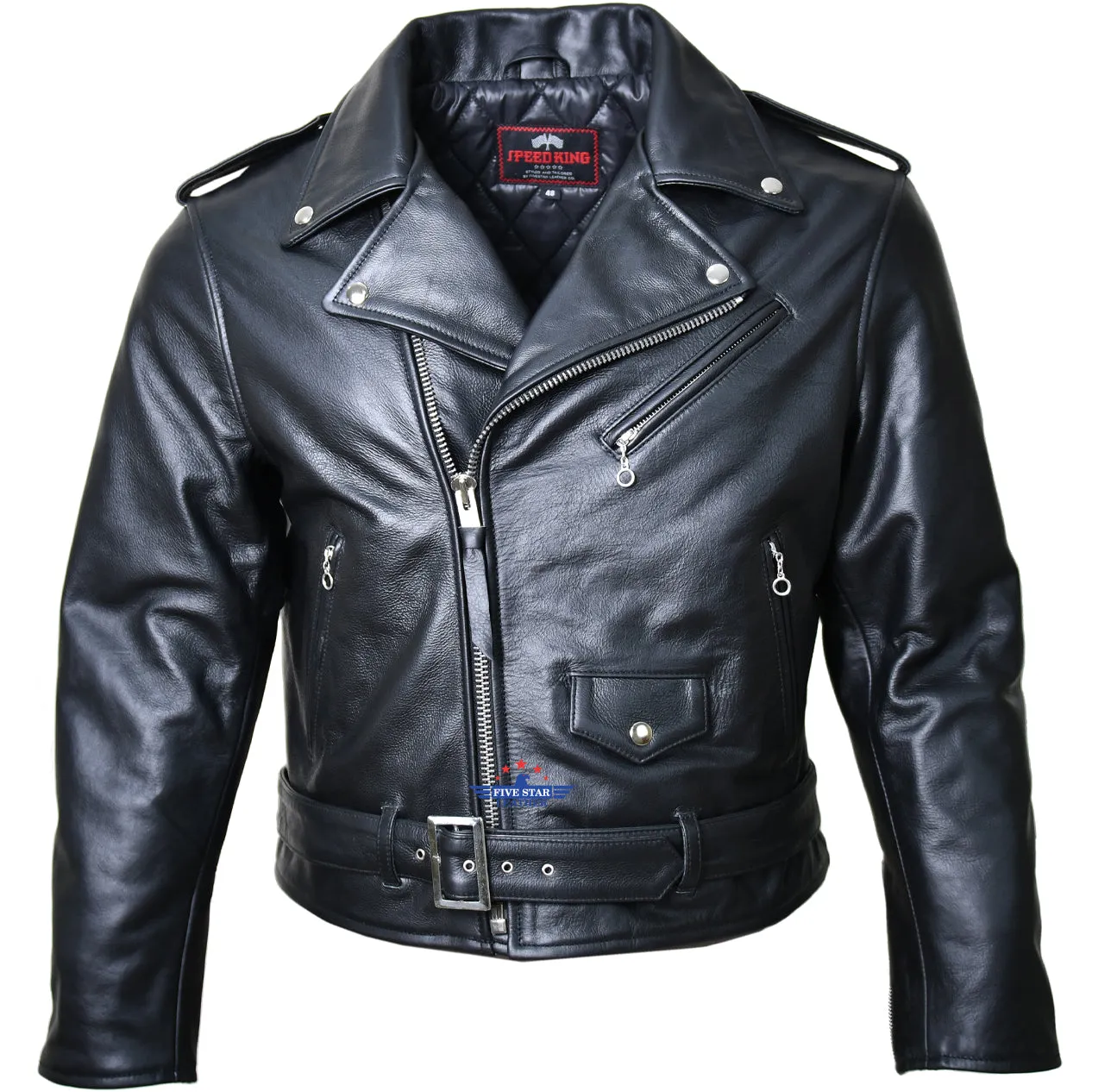 Five Star Leather Speed King Jacket Made from Horsehide sold by Five Star Leather product image thumbnail 4