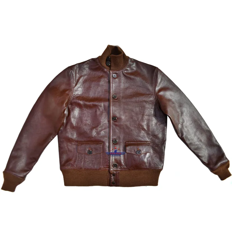Type A-1 Men Real Capeskin Leather Air Force Jacket Pilot Flying Aviator sold by Five Star Leather