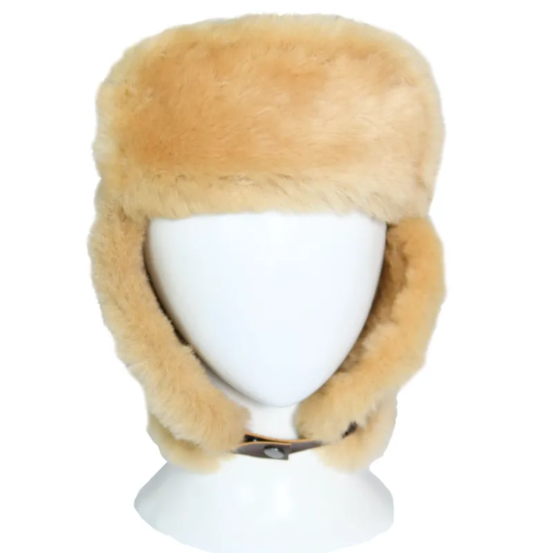 FiveStar Leather Fur Chapka Real Sheepskin Winter Hat sold by Five Star Leather