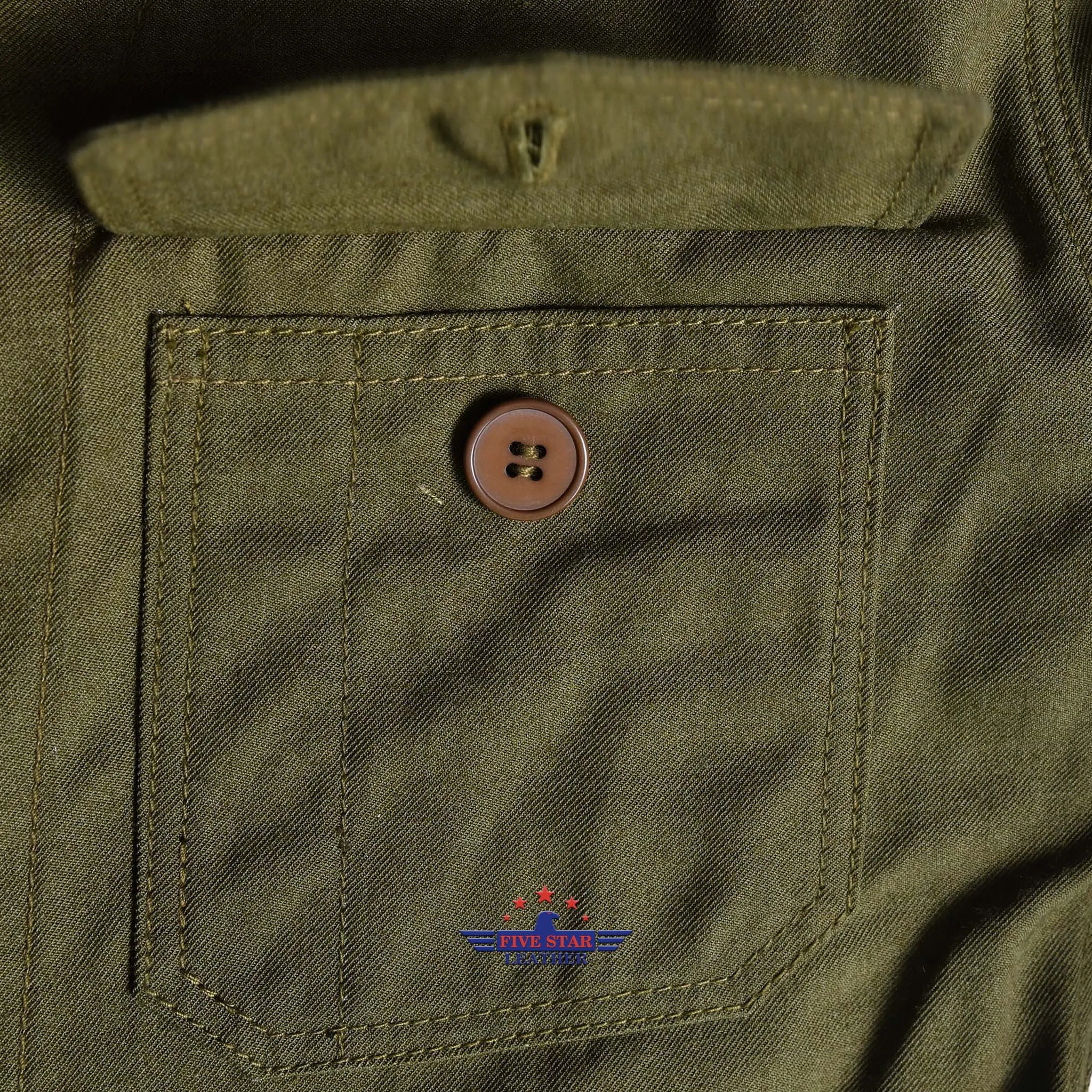 FiveStar Leather Repro USAAF Suit Summer Flying AN-6550 Flying Suit sold by Five Star Leather product image thumbnail 4