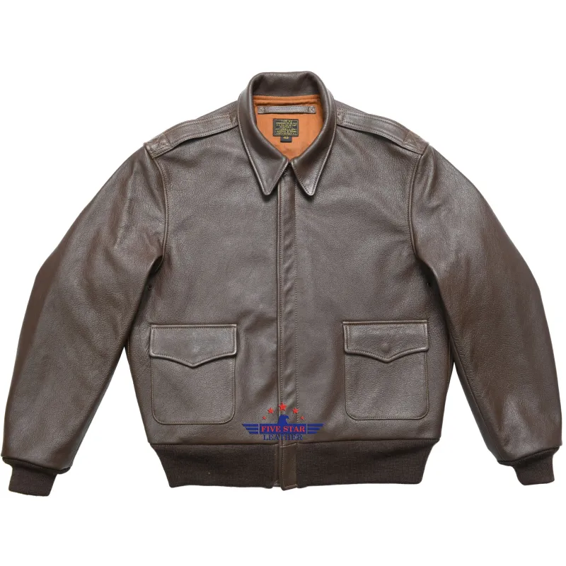 FiveStar Leather - Repro Type A2 I. Shawn & Sons Leather Flight Jacket sold by Five Star Leather
