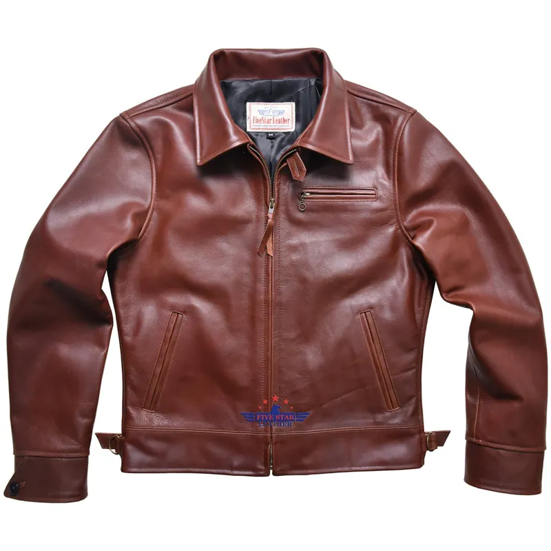 Fivestar Leather Civilian Vintage 1930's Leather Jacket sold by Five Star Leather