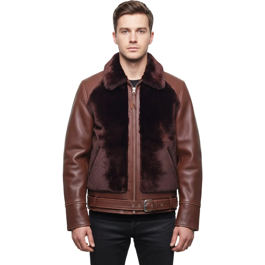 FiveStar Leather 1930s Grizzly Jacket CHL 2mm thick leather Brown color sold by Five Star Leather