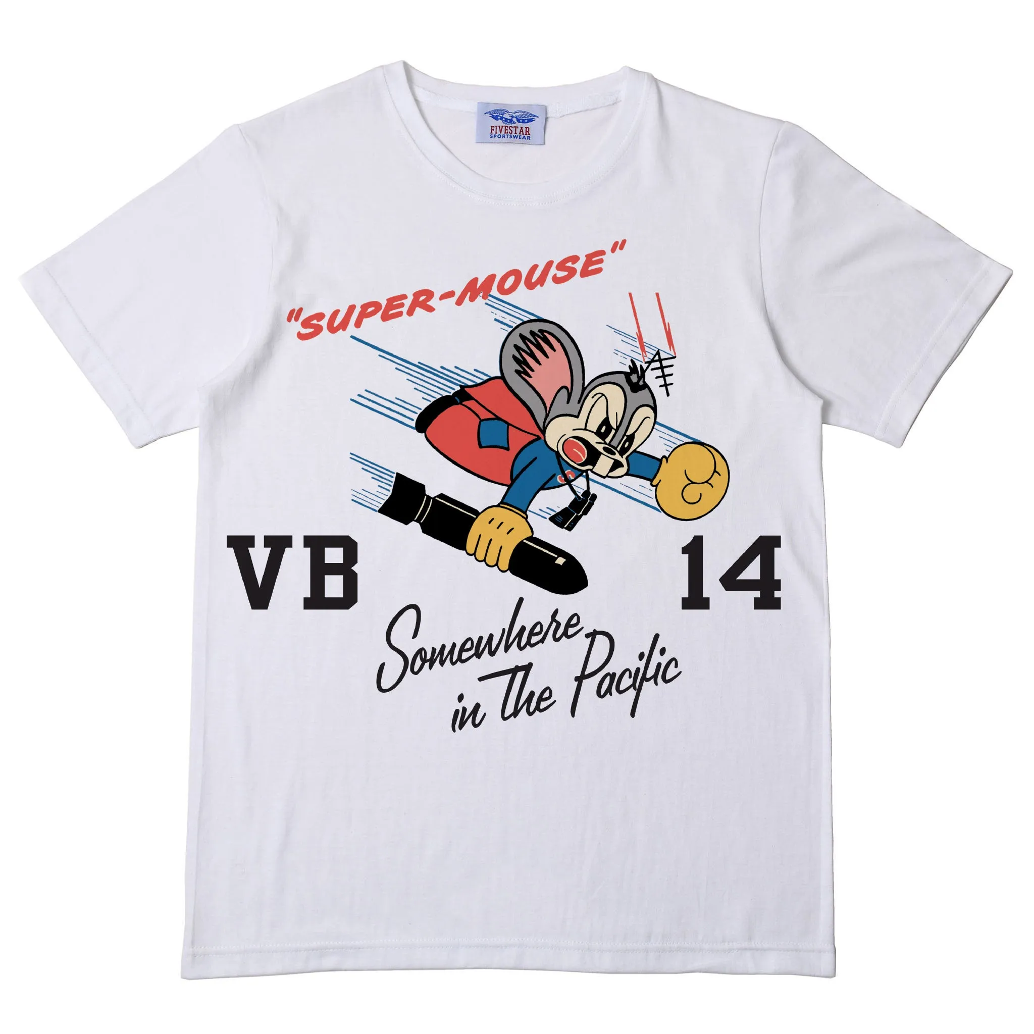 FiveStar Leather VB14 T-Shirt 100% Cotton White sold by Five Star Leather