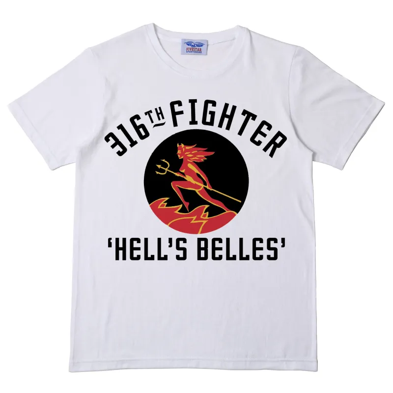 Fivestar Leather 316th Fighter Tubular T-Shirt 100% Cotton White sold by Five Star Leather