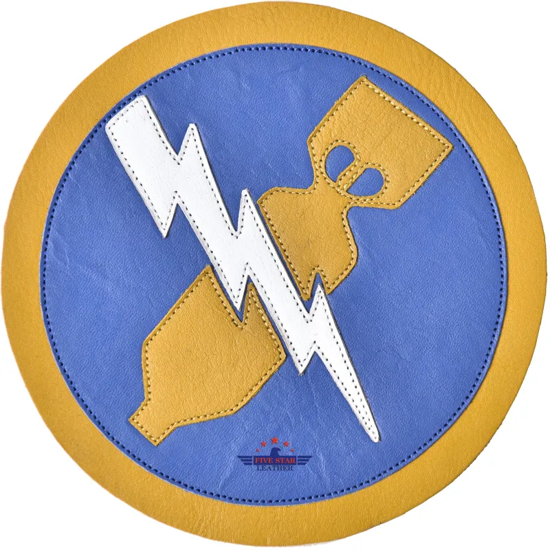 Fivestar Leather 370th bombardment Leather Patch made by Five Star Leather