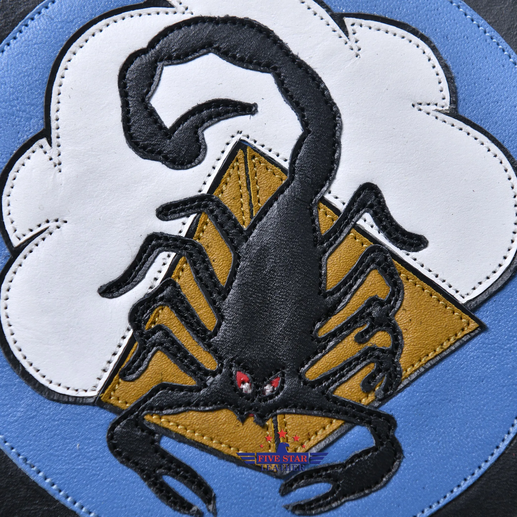 Fivestar Leather 64th Fighter SQ Leather Patch sold by Five Star Leather product image thumbnail 2