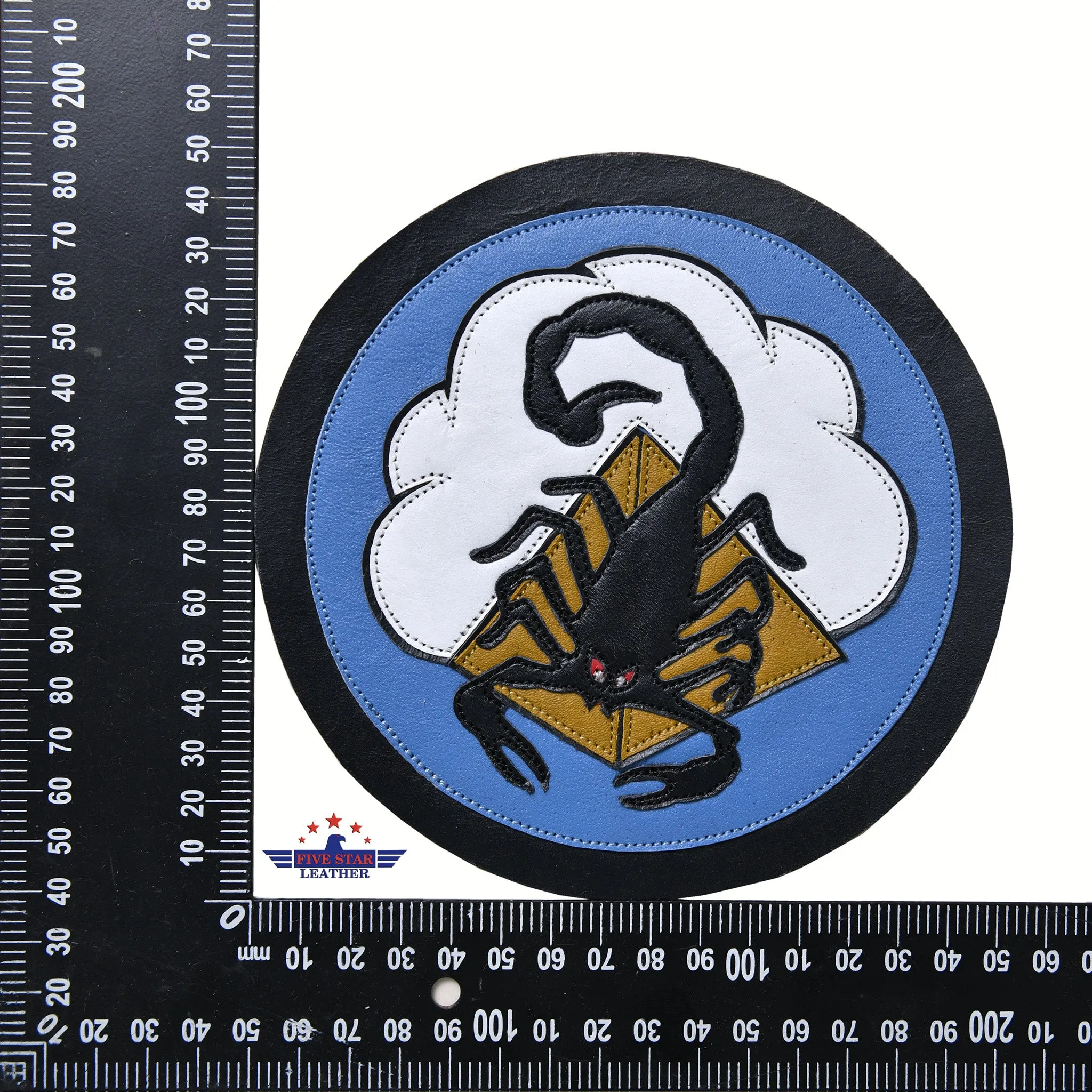 Fivestar Leather 64th Fighter SQ Leather Patch sold by Five Star Leather product image thumbnail 3