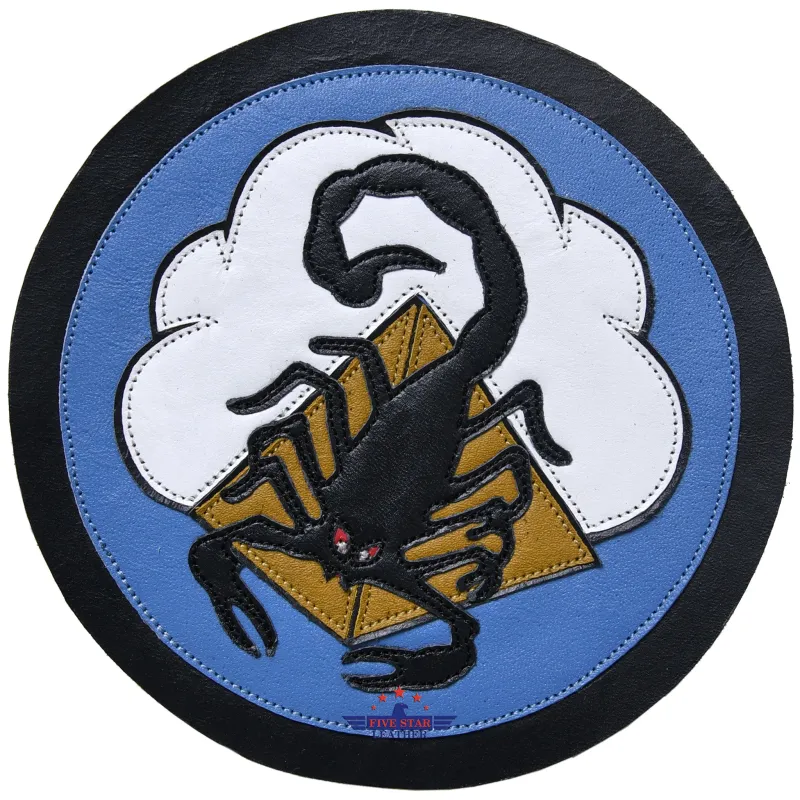Fivestar Leather 64th Fighter SQ Leather Patch made by Five Star Leather