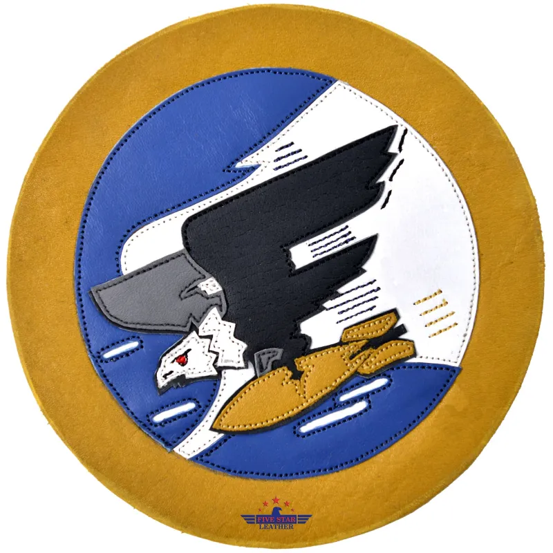 Fivestar Leather 69th Bomb Squadron Leather Patch made by Five Star Leather