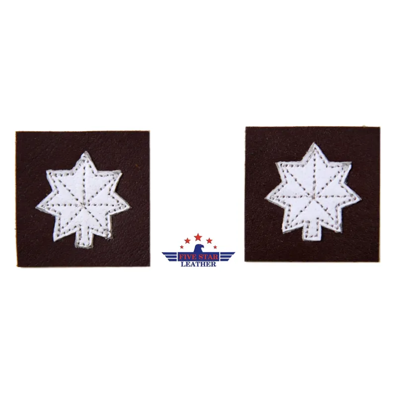 Fivestar leather Lieutenant Colonal (LTC) Leather Rank Insignia made by Five Star Leather