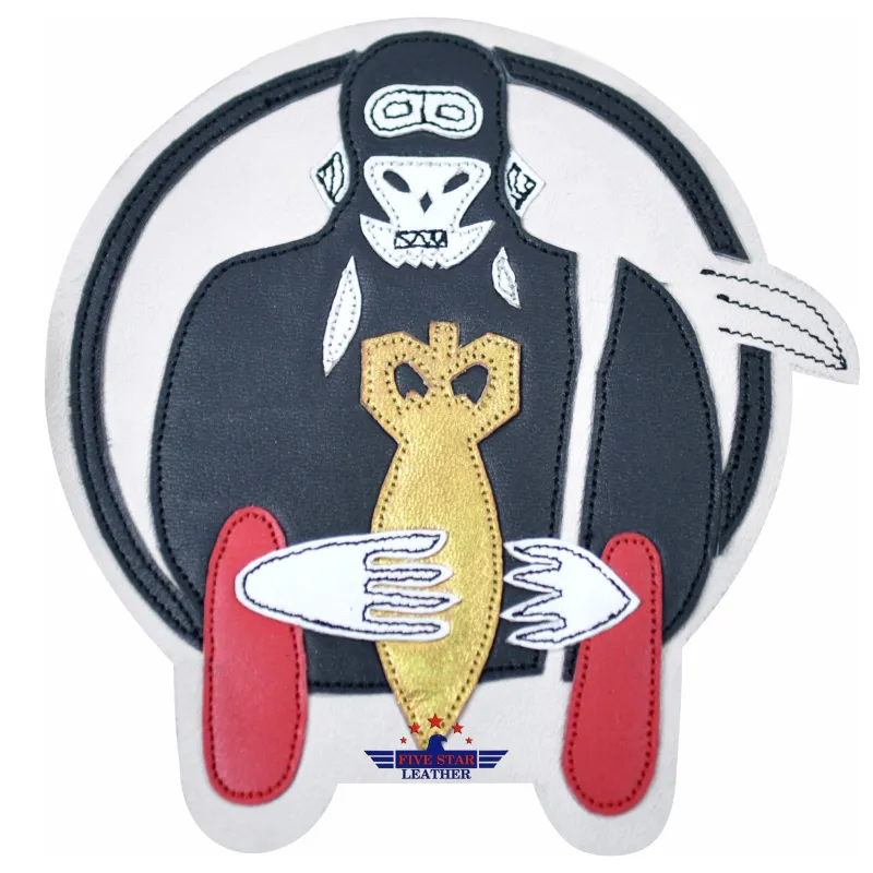 Fivestar Leather 375th Bombardment Squadron Leather Patch made by Five Star Leather