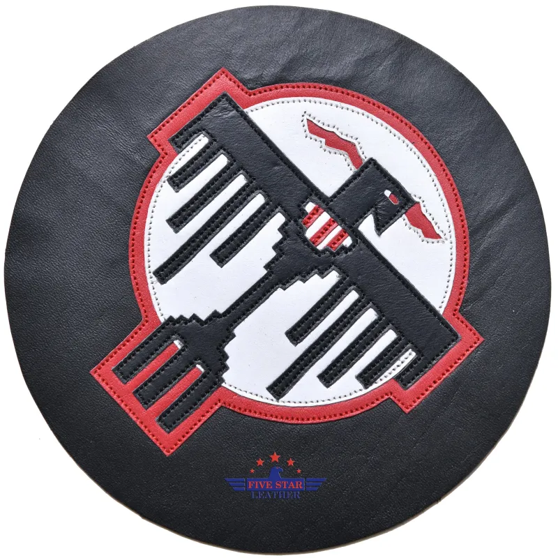 Fivestar Leather 787th Bombardment Sqd & 34th Bombardment Sqd Leather patches made by Five Star Leather