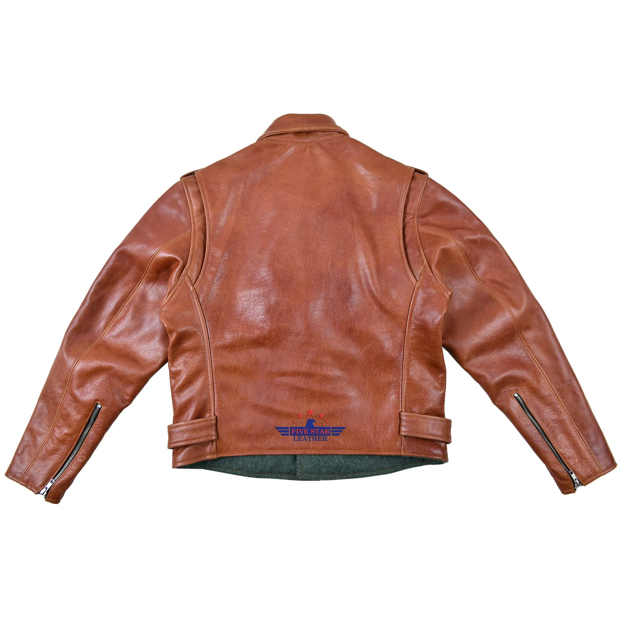 FiveStar Leather 1950's REBEL Jacket Visky Horsehide leather sold by Five Star Leather product image thumbnail 4