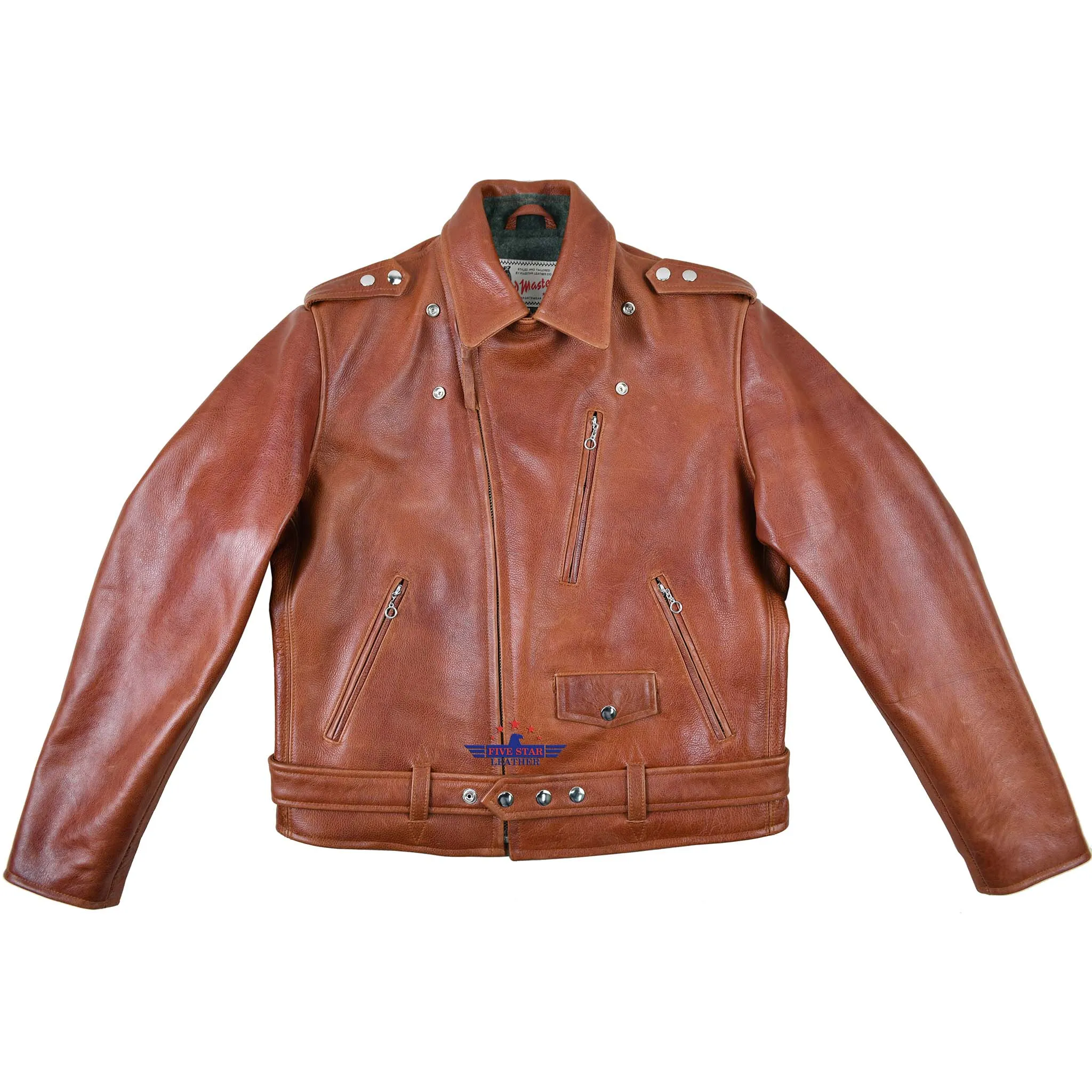 FiveStar Leather 1950's REBEL Jacket Visky Horsehide leather sold by Five Star Leather product image thumbnail 2