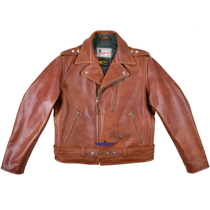 FiveStar Leather 1950's REBEL Jacket Visky Horsehide leather sold by Five Star Leather