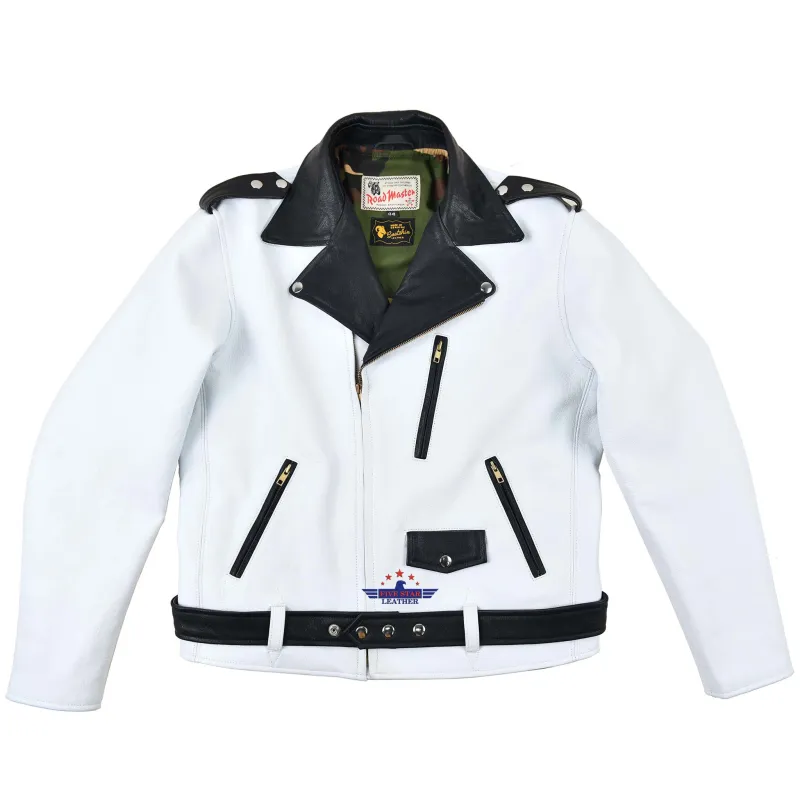 FiveStar Leather 1950's REBEL Men Jacket Premium Goatskin Leather sold by Five Star Leather
