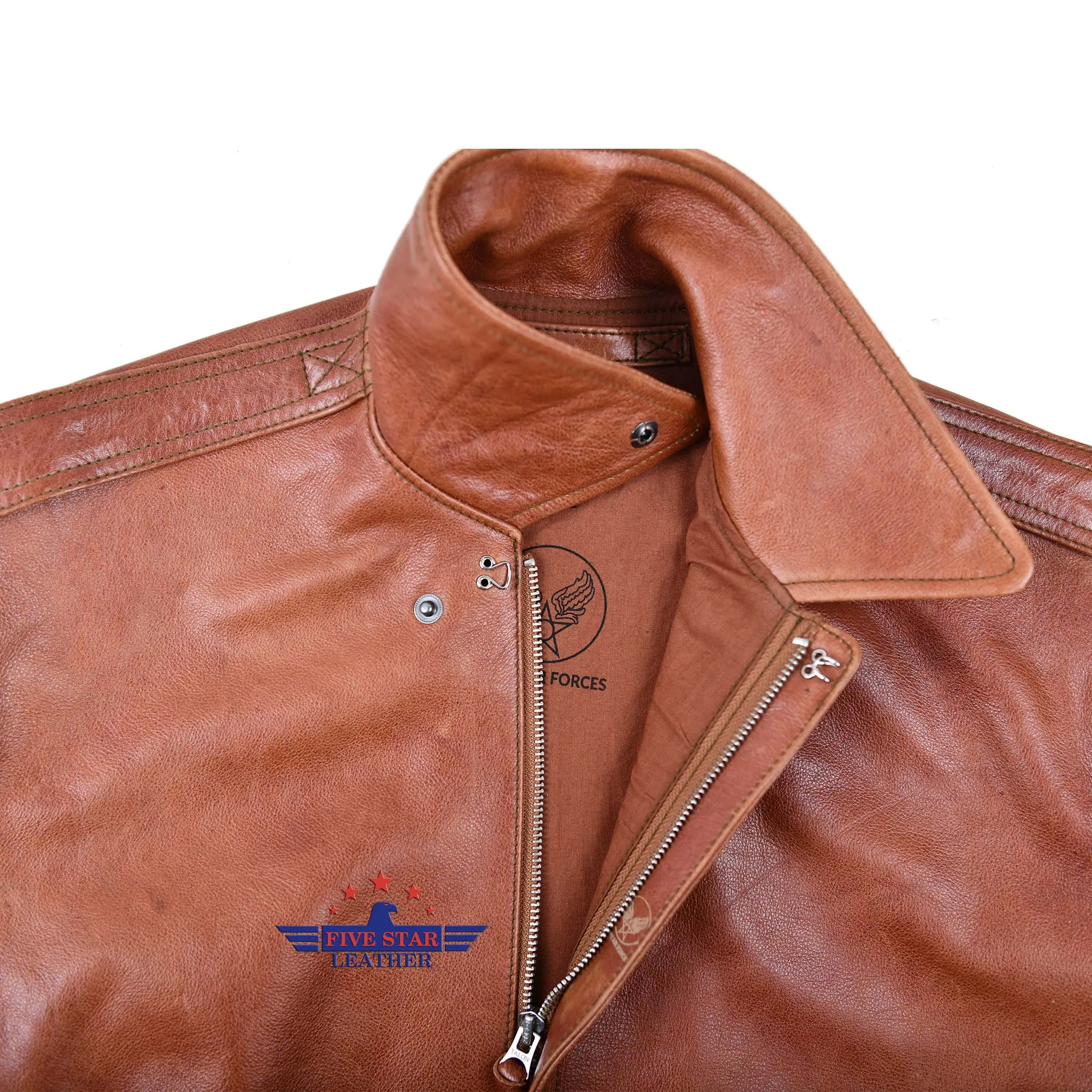 FiveStar Leather Men A2 Repro Monarch Mfg. Co. DWG. No. 301415 A.C. Order W535-A.C-23378 Visky Horsehide sold by Five Star Leather product image thumbnail 3
