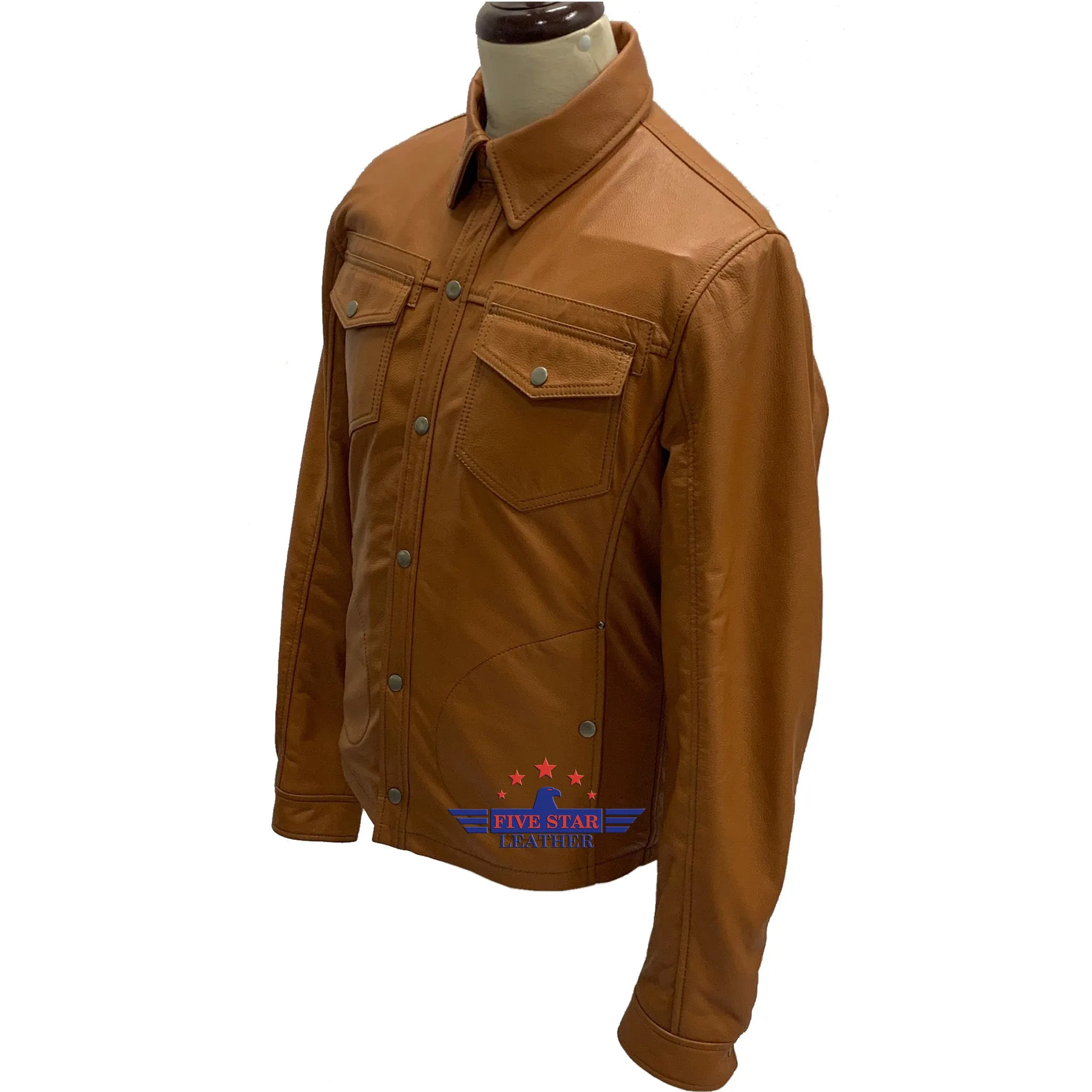 FiveStar Leather Men Deerskin Fashion Jacket sold by Five Star Leather product image thumbnail 5