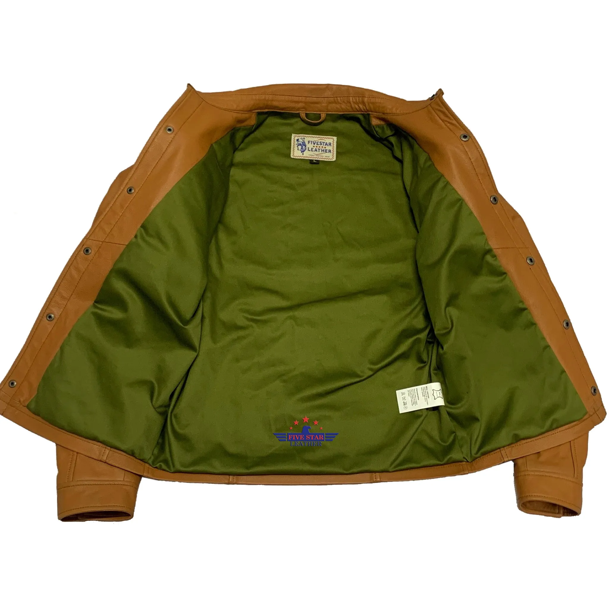 FiveStar Leather Men Deerskin Fashion Jacket sold by Five Star Leather product image thumbnail 4