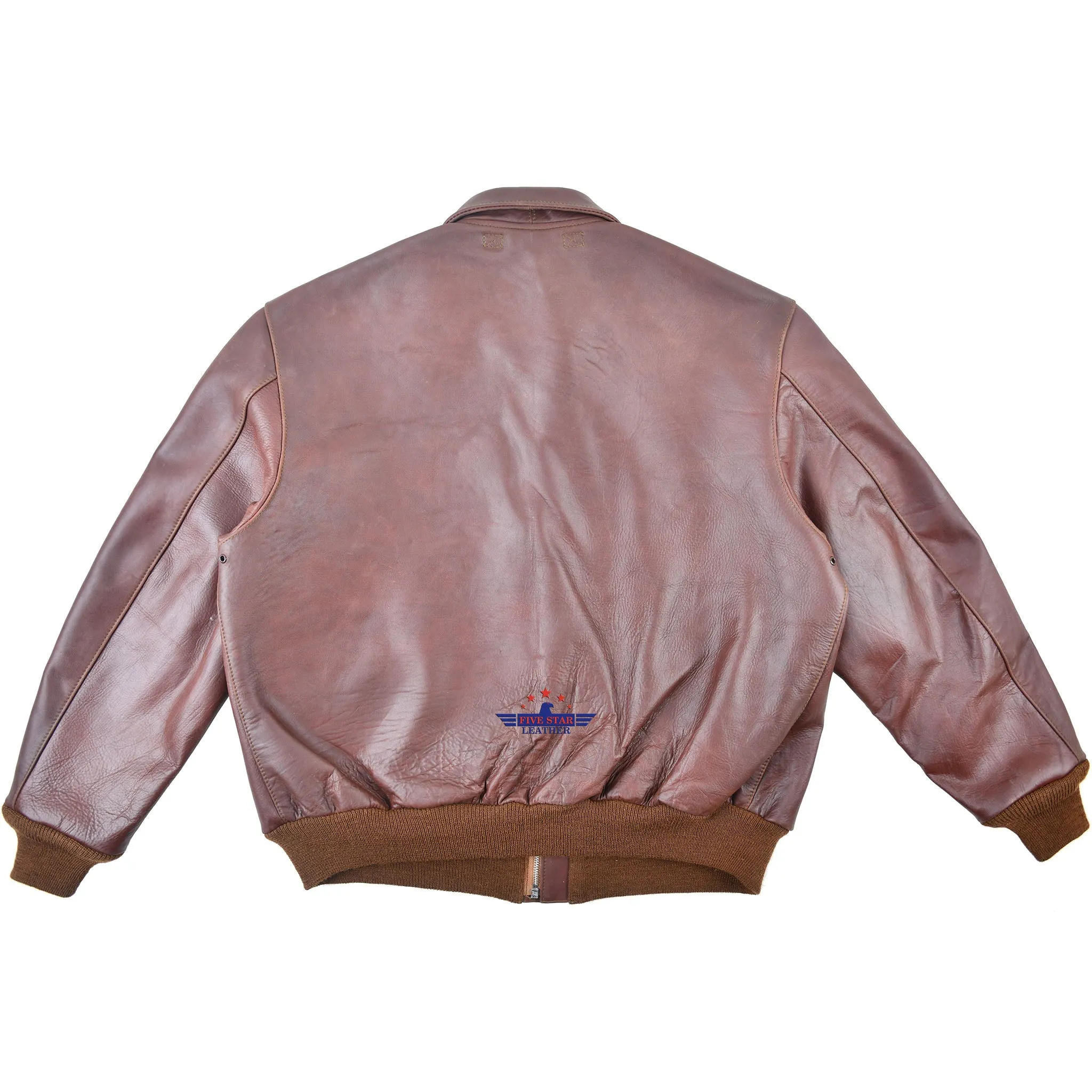 FiveStar Leather Men A2 Repro Monarch Mfg. Co. DWG. No. 301415 A.C. Order W535-A.C-23378 Brown Horsehide sold by Five Star Leather product image thumbnail 2