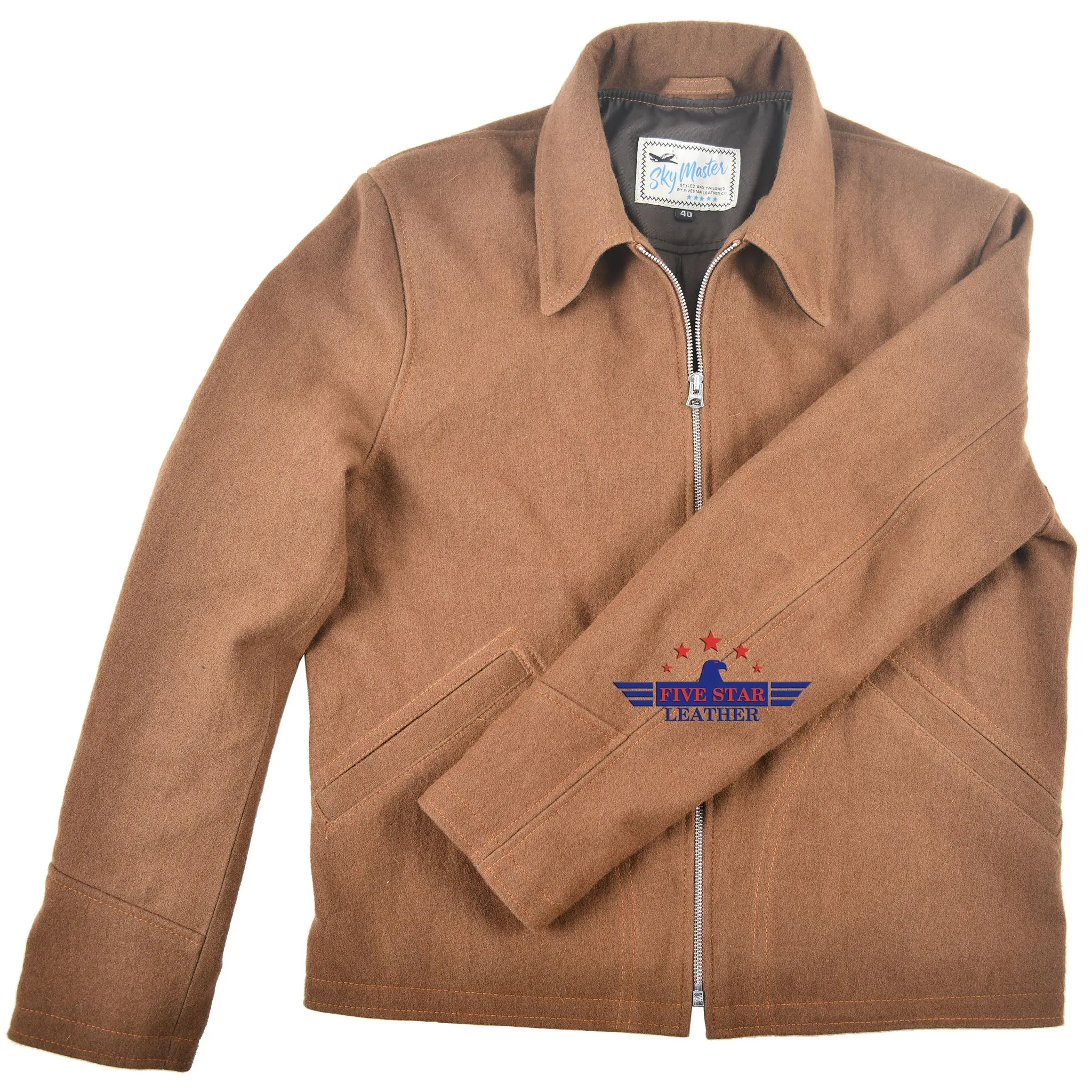 FiveStar leather 40s Style Men Sports Jacket Wool Fabric sold by Five Star Leather product image thumbnail 3