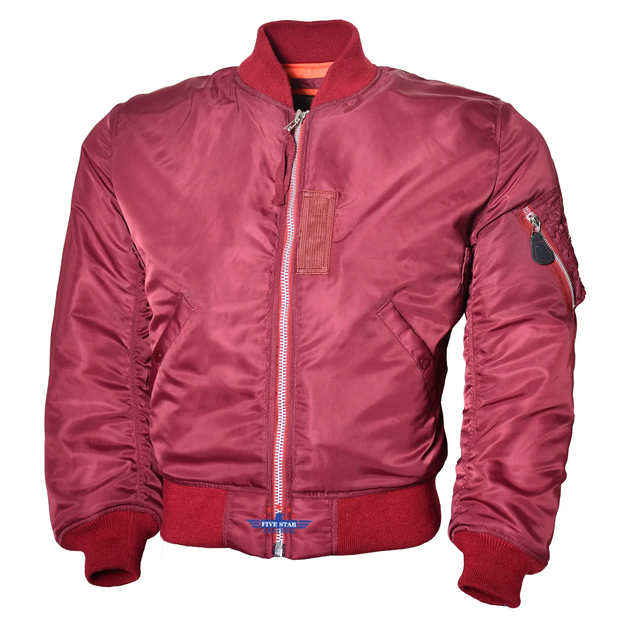 FiveStar Leather Repro 1950s USAF Type MA-1 Flight Jacket sold by Five Star Leather product image thumbnail 3
