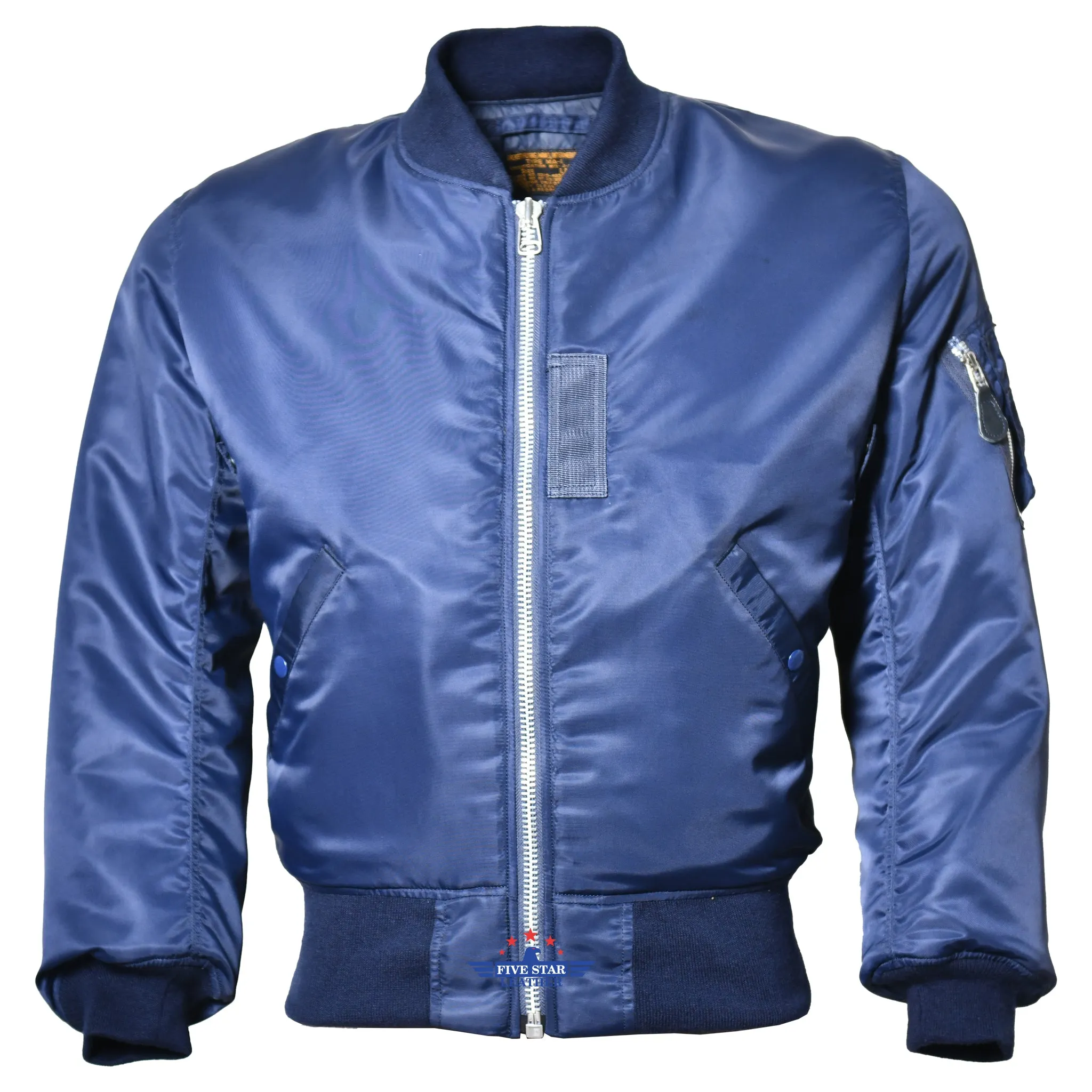 FiveStar Leather Repro 1950s USAF Type MA-1 Flight Jacket sold by Five Star Leather product image thumbnail 2