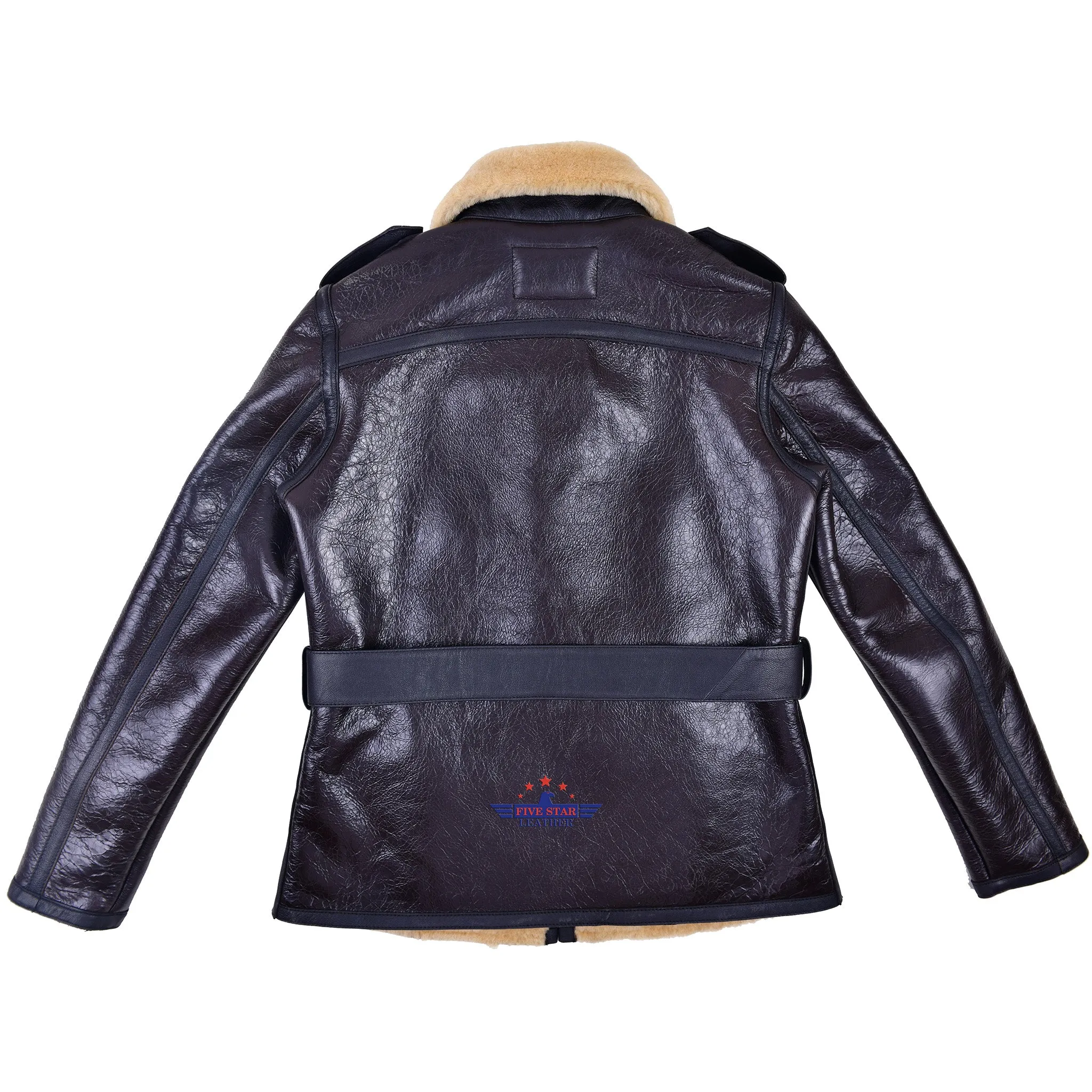 FiveStar Leather Bessie Coleman Sheepskin Aviator Flight Jacket for women sold by Five Star Leather product image thumbnail 2