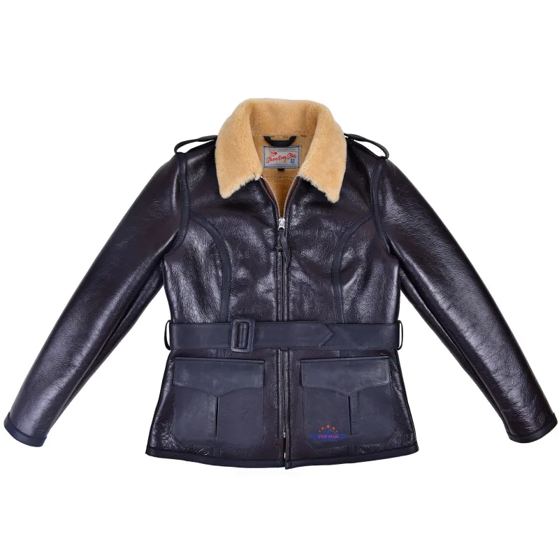 FiveStar Leather Bessie Coleman Sheepskin Aviator Flight Jacket for women sold by Five Star Leather