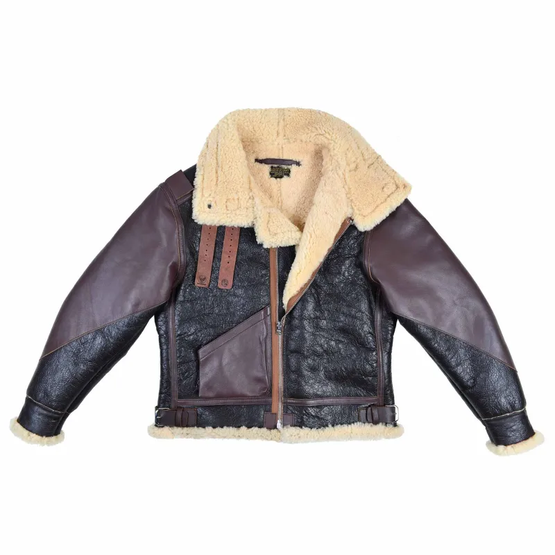 FiveStar Leather USAAF Type B-3 Bomber Aviator Pilot Seal Brown Leather Flight Jacket sold by Five Star Leather