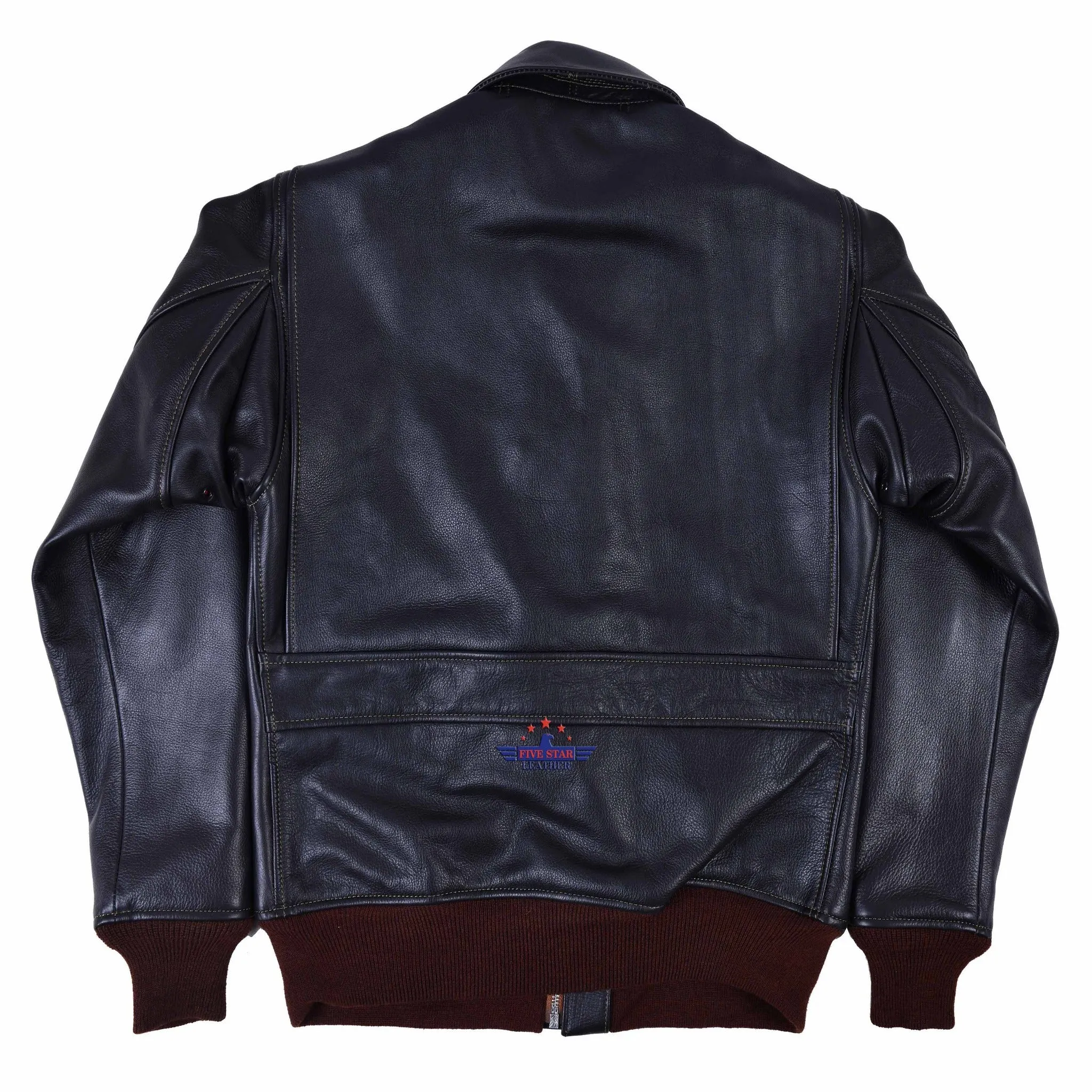 FiveStar Men's Vintage WWII Repro ANJ-3 Military Flight Jacket sold by Five Star Leather product image thumbnail 2