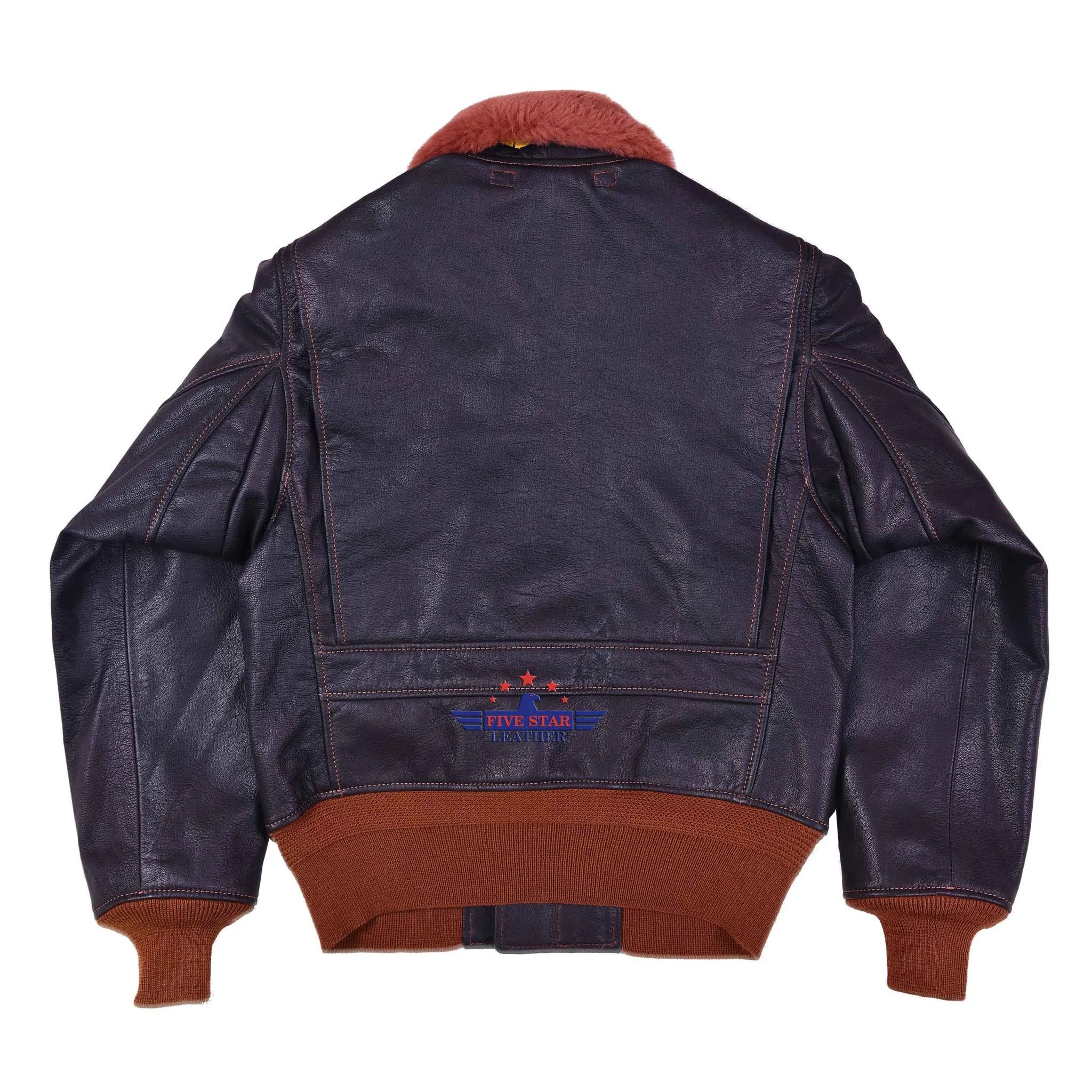 FiveStar Leather Repro Men’s Flight Aviator WW2 AN-6552 Leather Jacket sold by Five Star Leather product image thumbnail 2