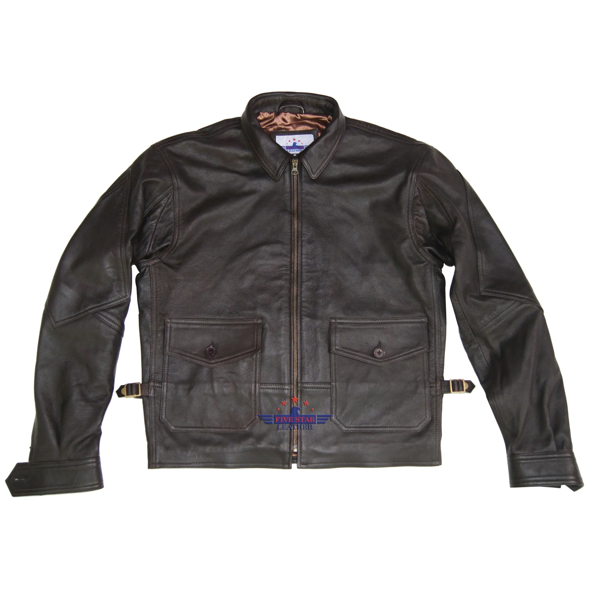 Mens Real Leather G8 Navy Aviation Wing Force Military Naval Armed Flying Jacket sold by Five Star Leather