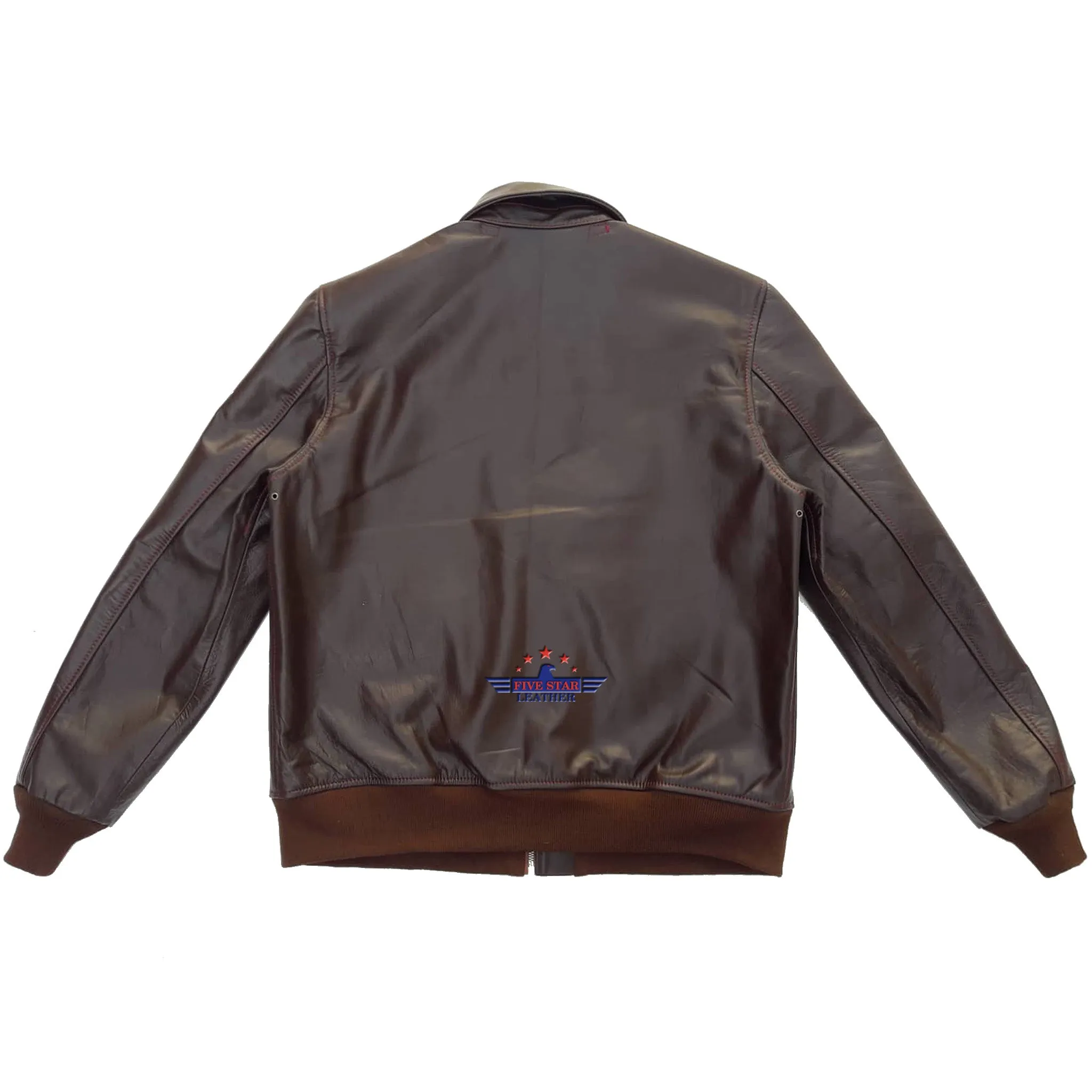 Men A2 Repro 1939 Werber Sportswear Military Flight Horse Hide Leather Jacket sold by Five Star Leather product image thumbnail 2