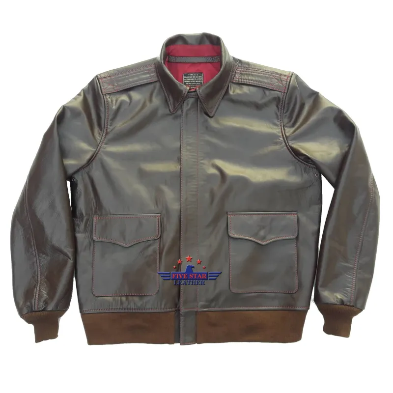 Men A2 Repro 1939 Werber Sportswear Military Flight Horse Hide Leather Jacket sold by Five Star Leather