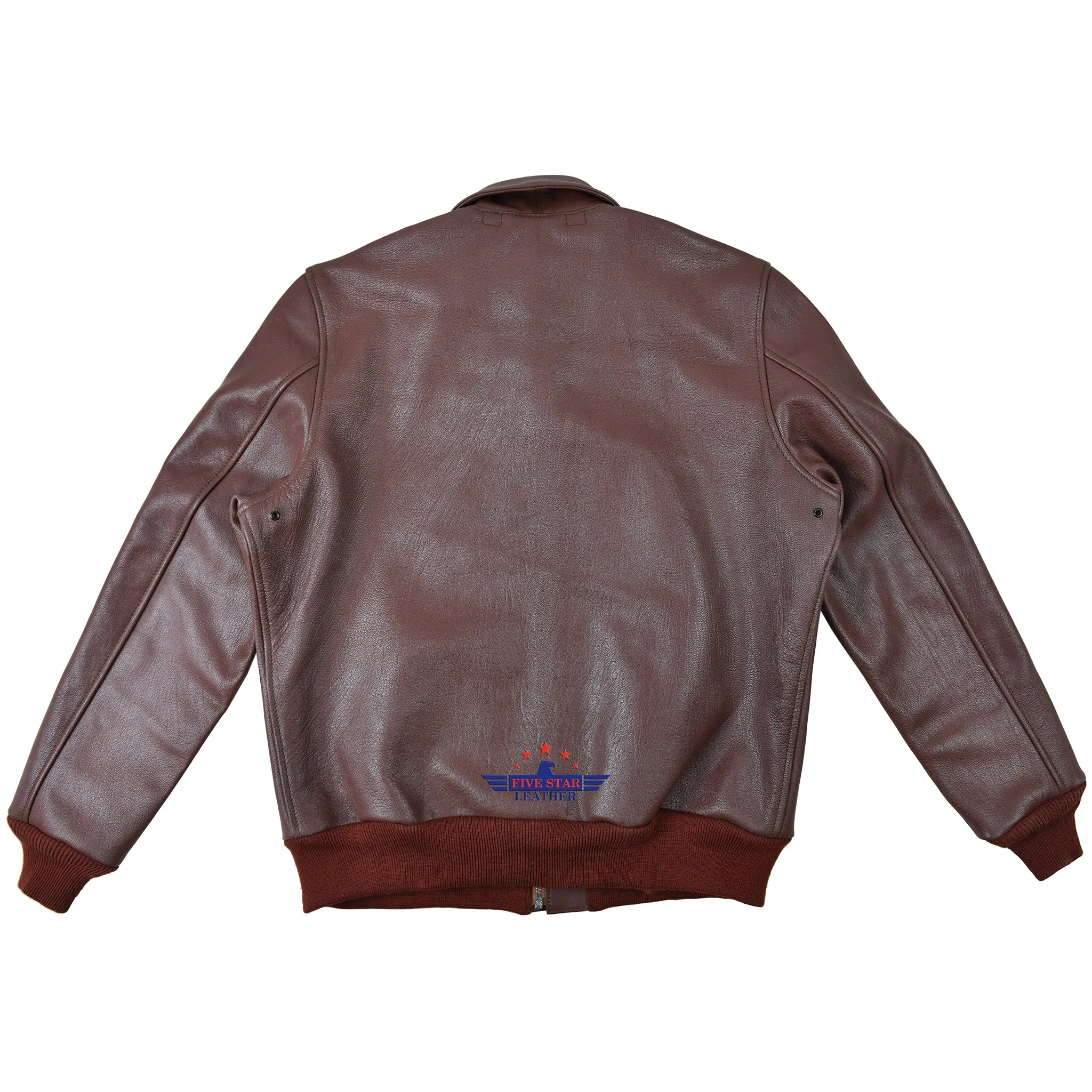 Men A2 Repro David D. Doniger Type Military Flight Real Goatskin Leather Jacket sold by Five Star Leather product image thumbnail 2